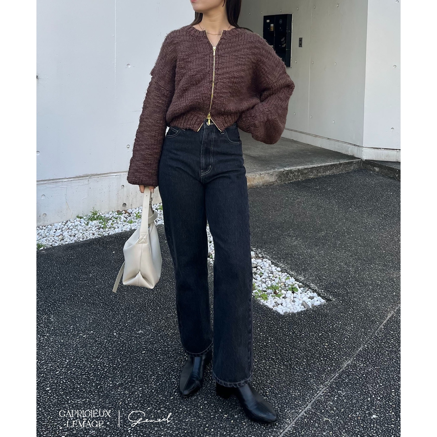 【LE＇MAGE×gemeilコラボ】スラブジップカーディガン LE'MAGE×gemeilコラボ】スラブジップカーディガン | ファッション通販