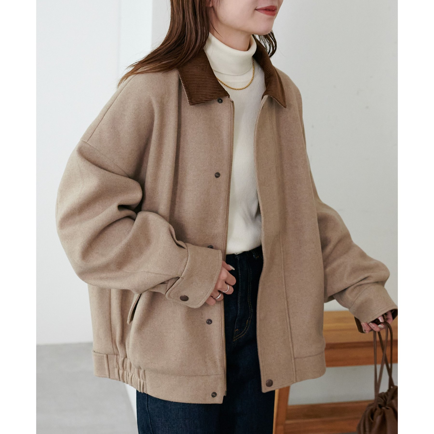 ユニセックス】中空糸衿配色ジャケット | ファッション通販サイト NUGU