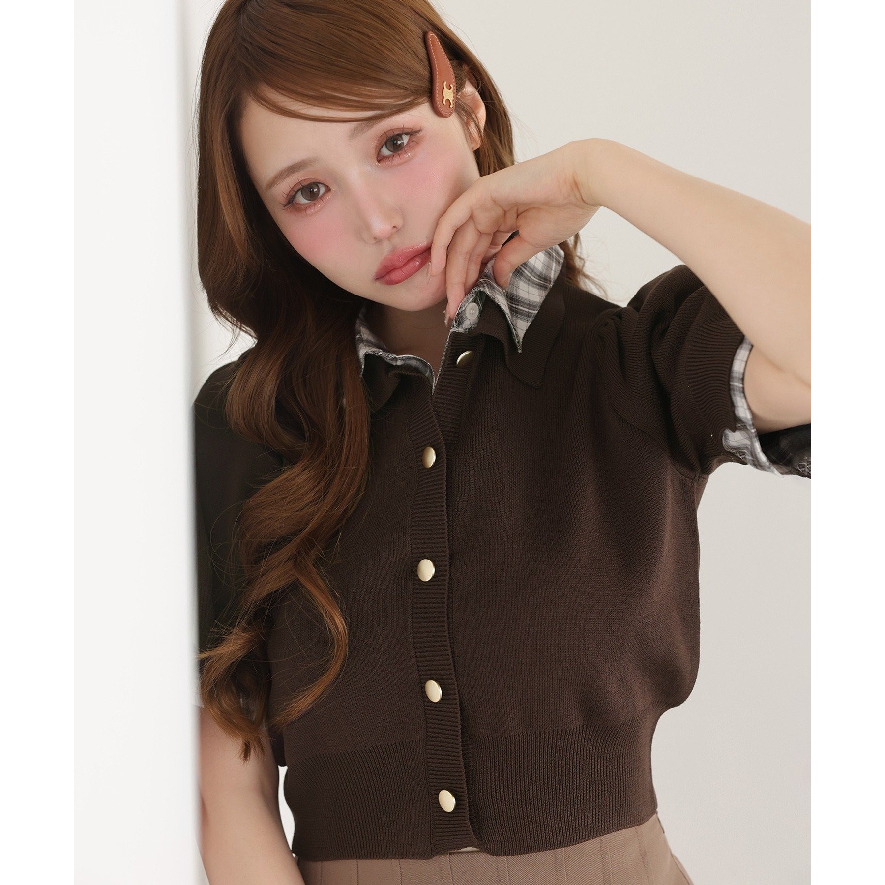 【ひろちゃんさん専用】FENDI ベージュ リブ編み 半袖ニット sdpxyf6560_1_14_5_c1c7f5f8-