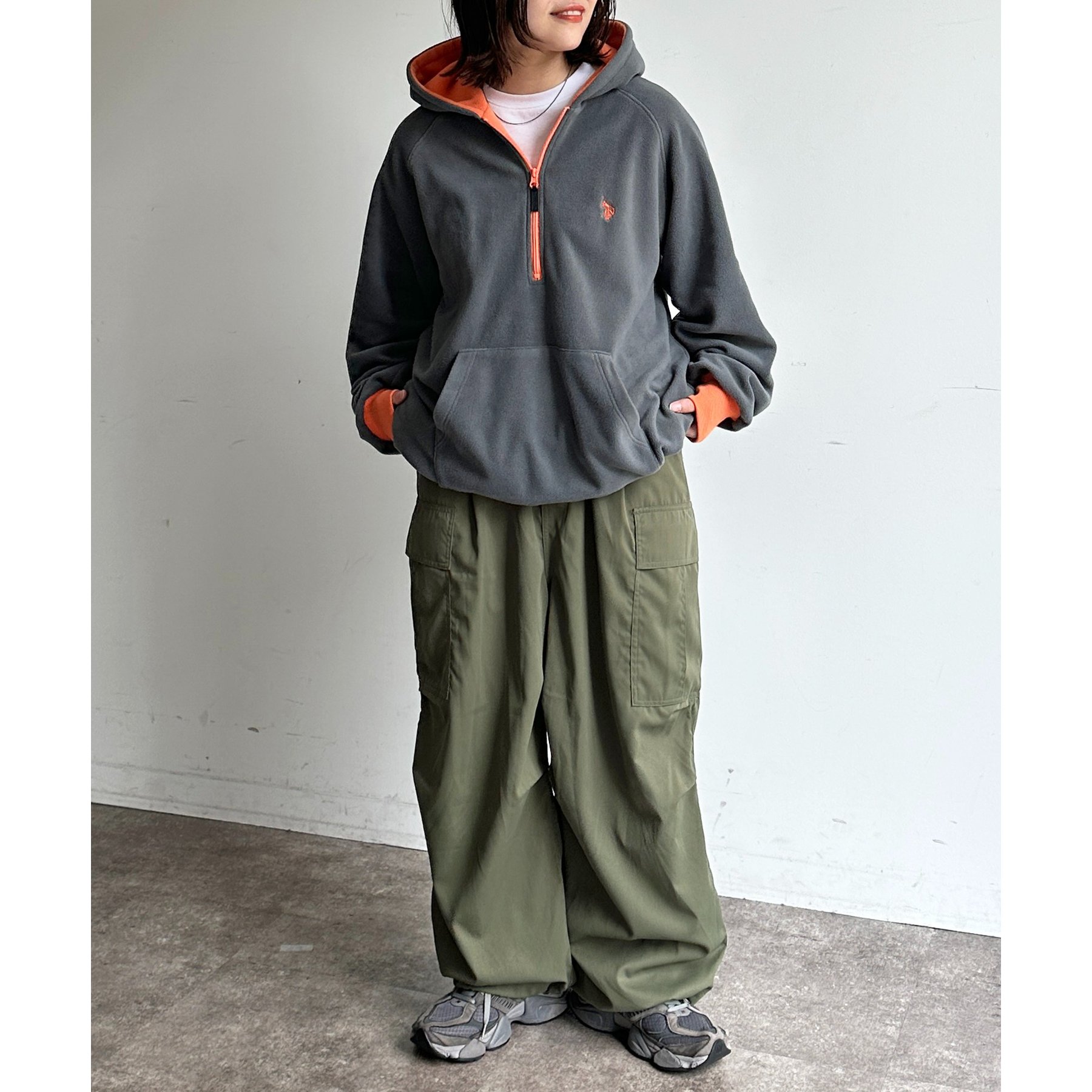 U.S. POLO ASSN.】フリースハーフジップパーカー | ファッション通販