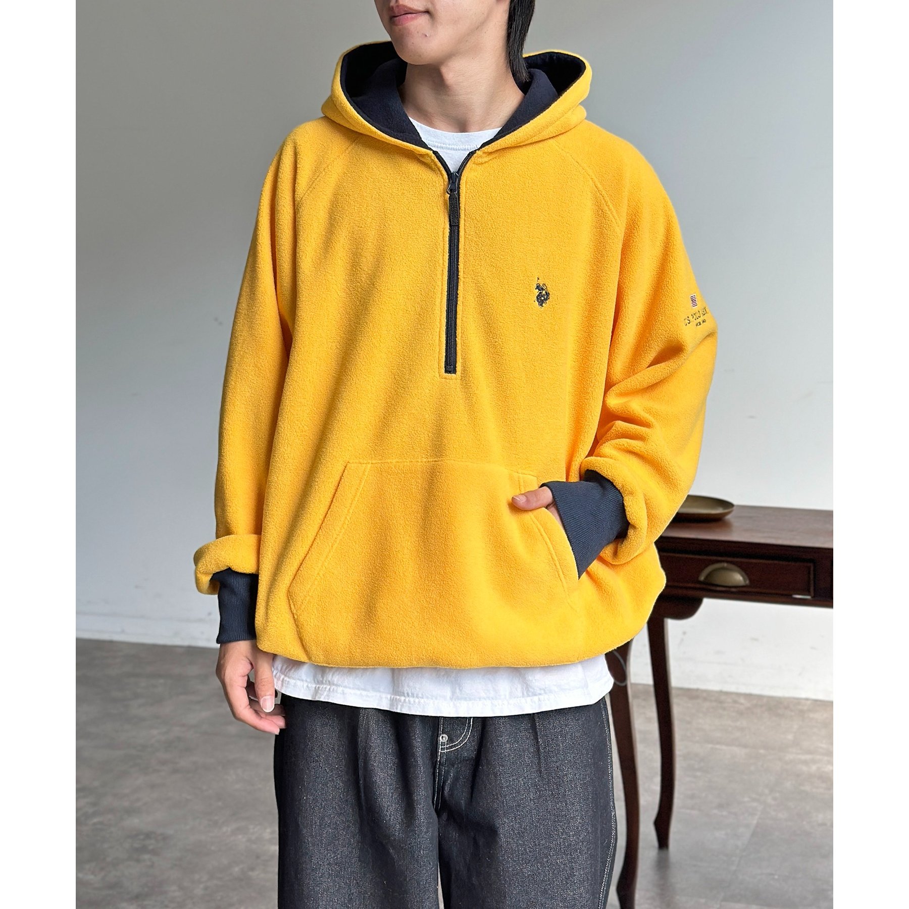 U.S. POLO ASSN.】フリースハーフジップパーカー | ファッション通販