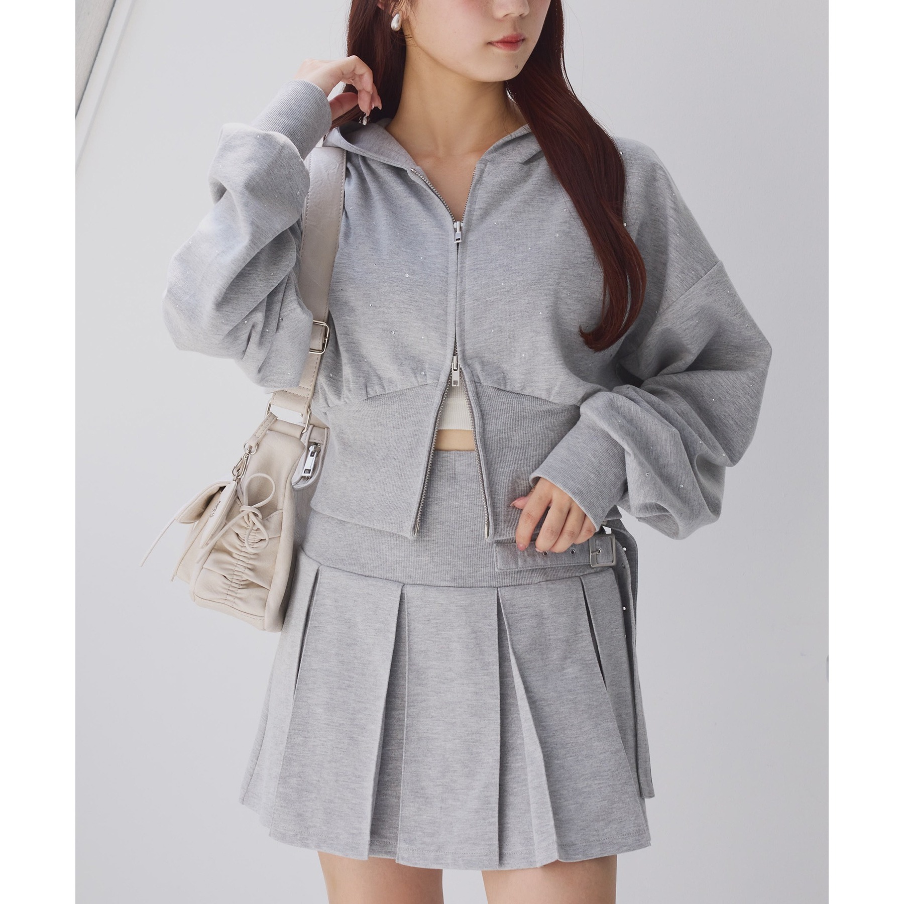 セットアップ対応／ビジューパーカー | ファッション通販サイト NUGU