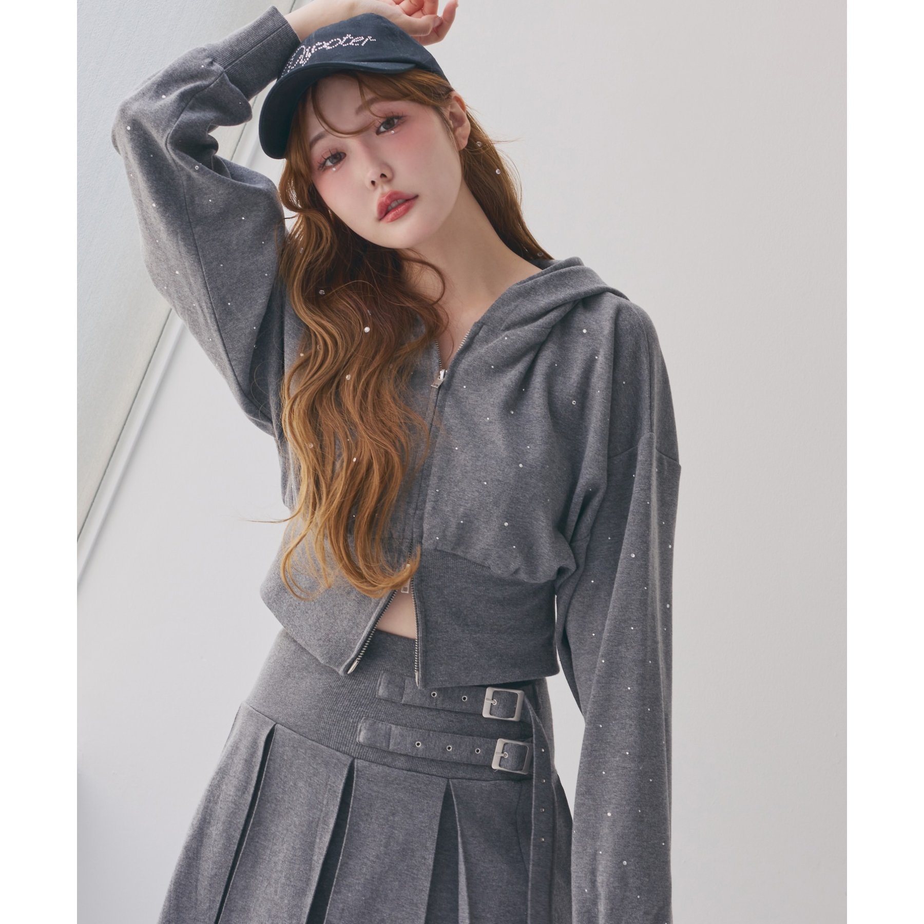 セットアップ対応／ビジューパーカー | ファッション通販サイト NUGU