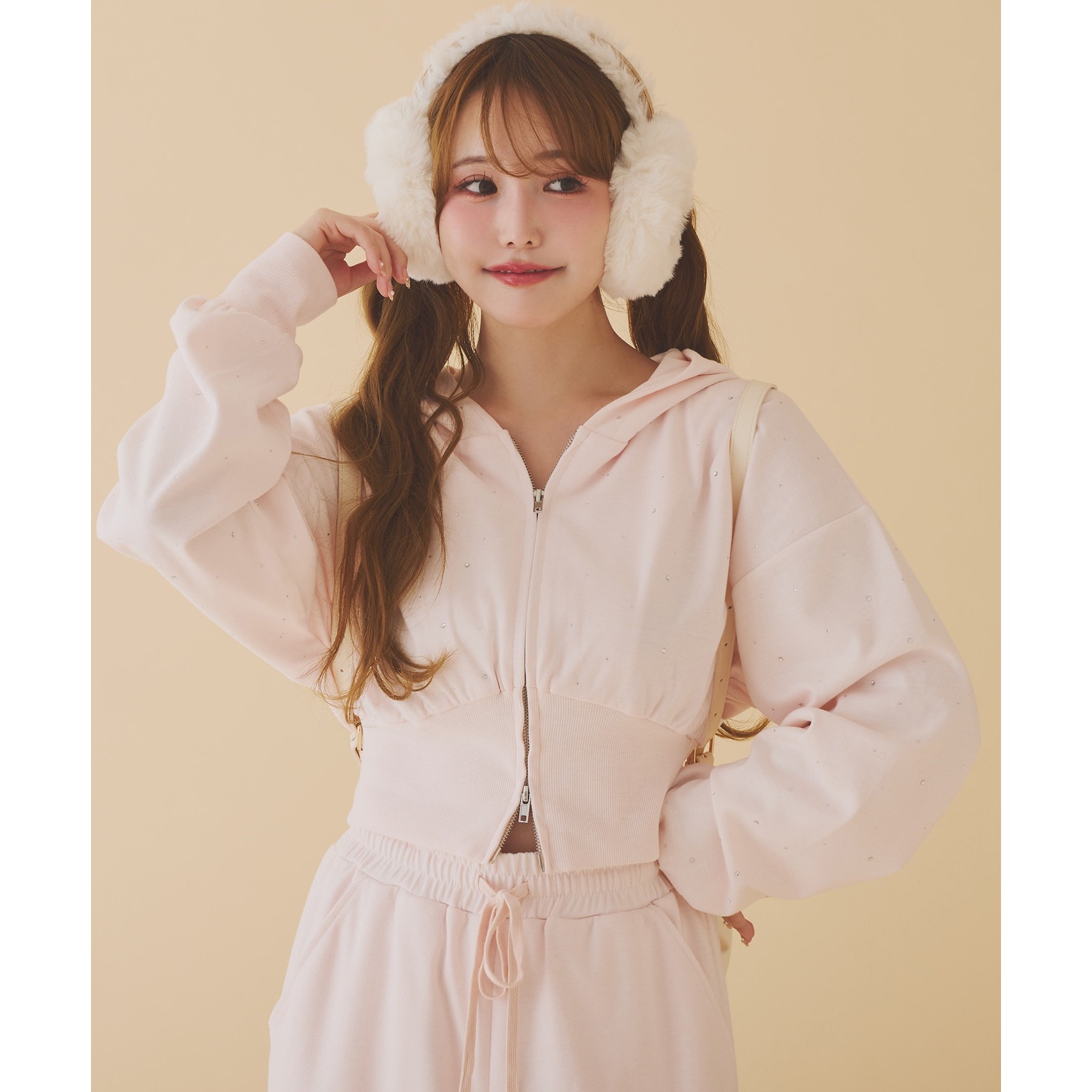 セットアップ対応／ビジューパーカー | ファッション通販サイト NUGU