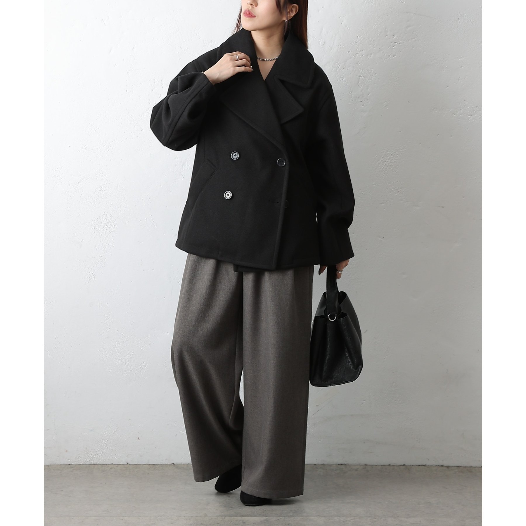 pコート 楽天市場】S-2XL Pコート ピーコート メンズ スタンドカラージャケット