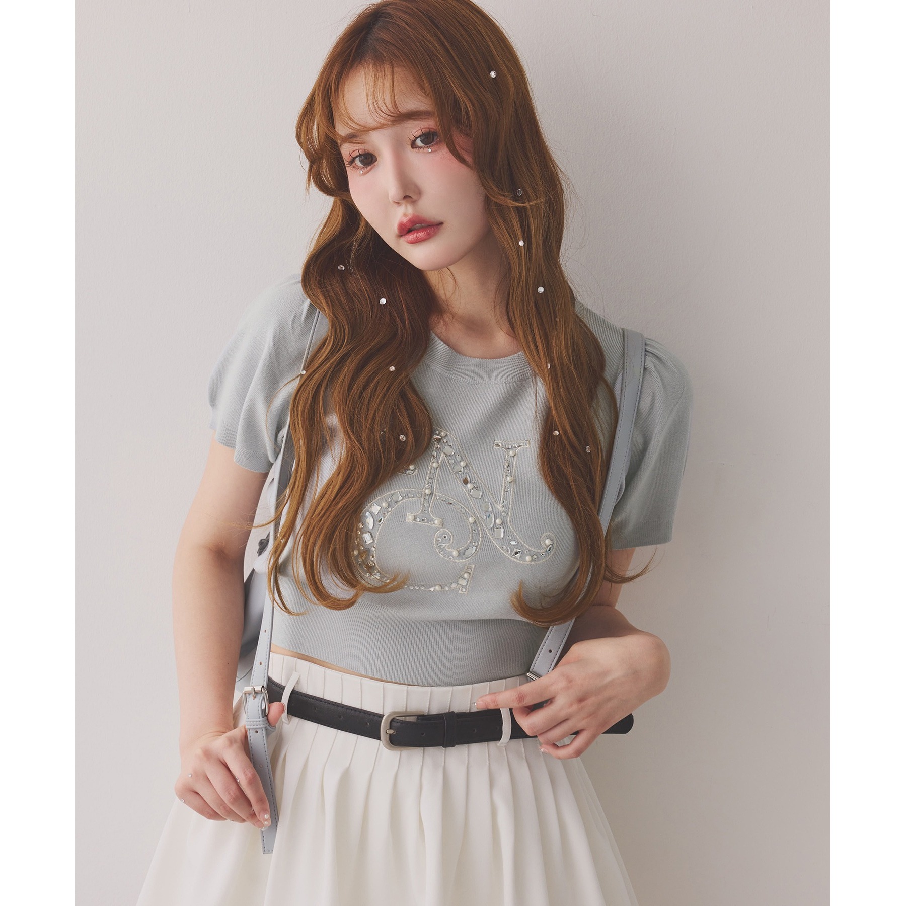 ビジューニット ロゴビジューニット | ファッション通販サイト NUGU