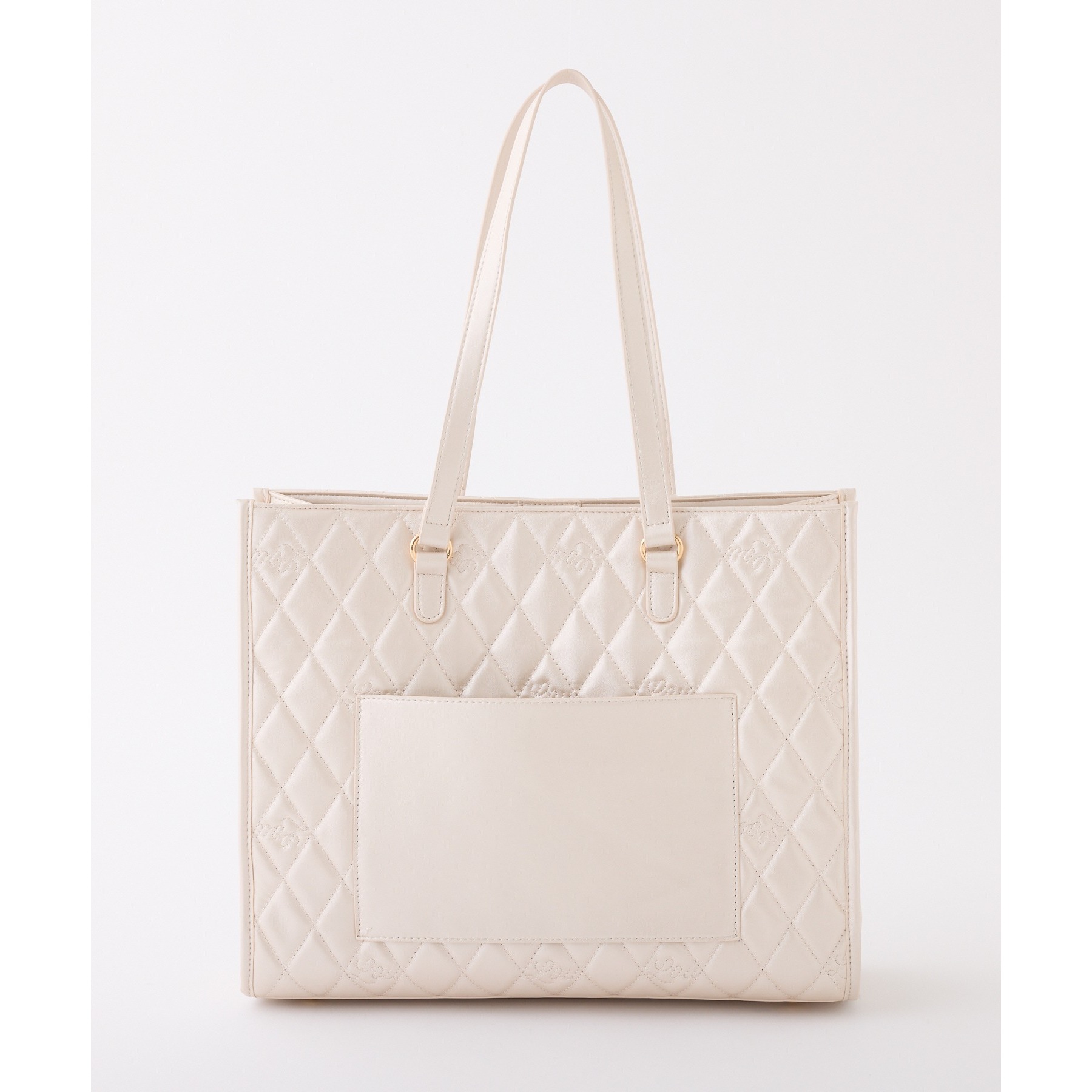 LouLoumei ハートチャーム付きトートバッグ ホワイト LouLoumei】8色