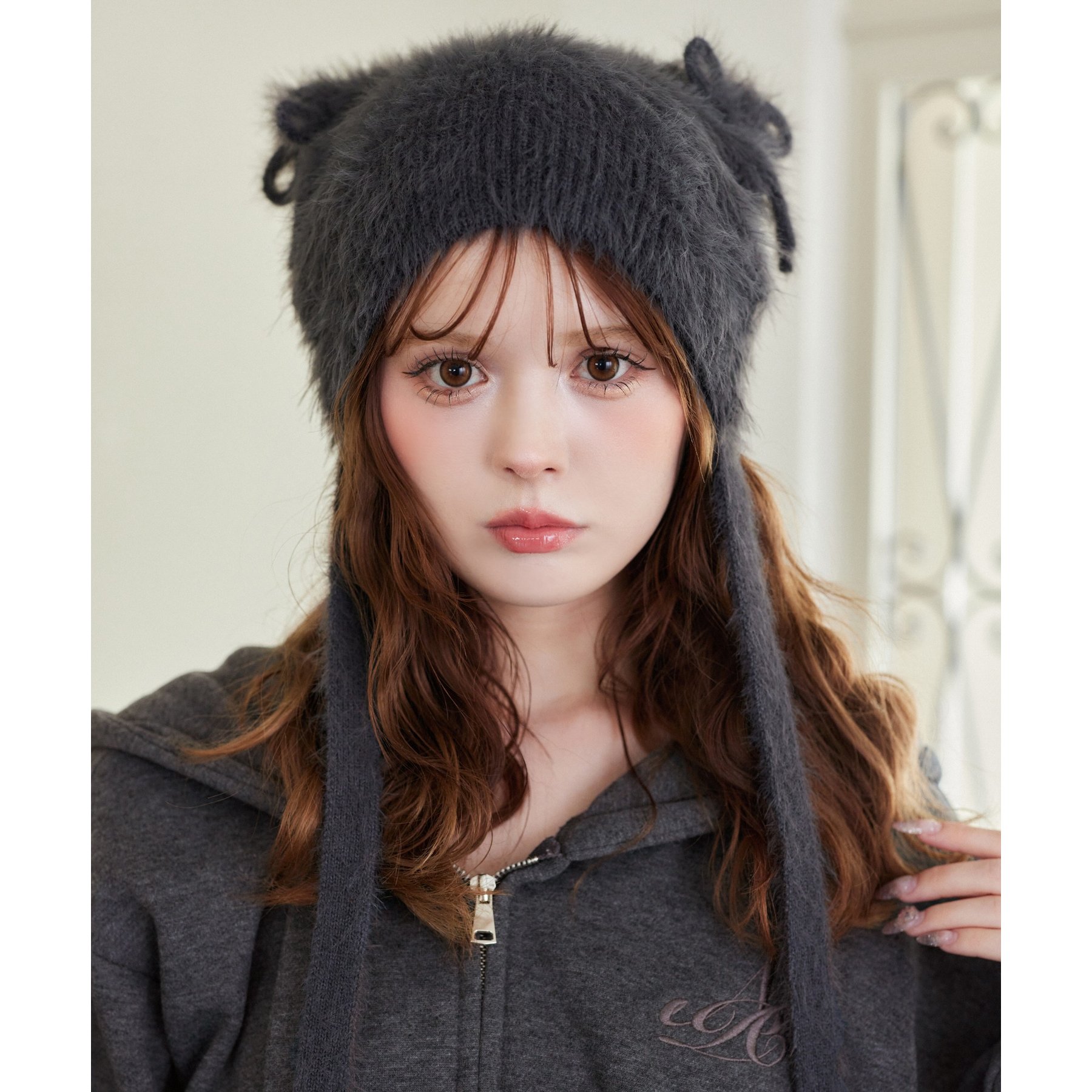 シャギー猫耳ビーニー | ファッション通販サイト NUGU
