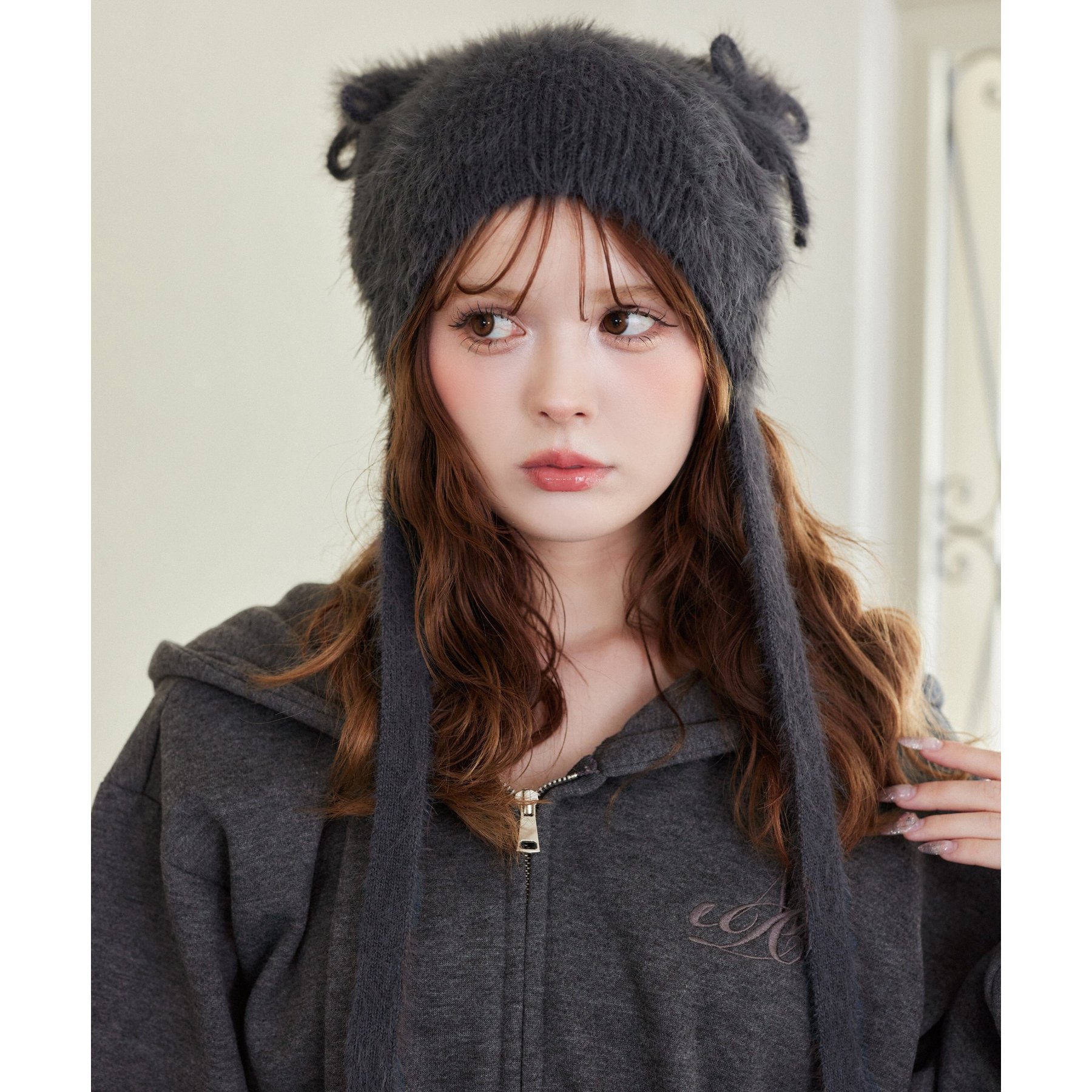 シャギー猫耳ビーニー | ファッション通販サイト NUGU