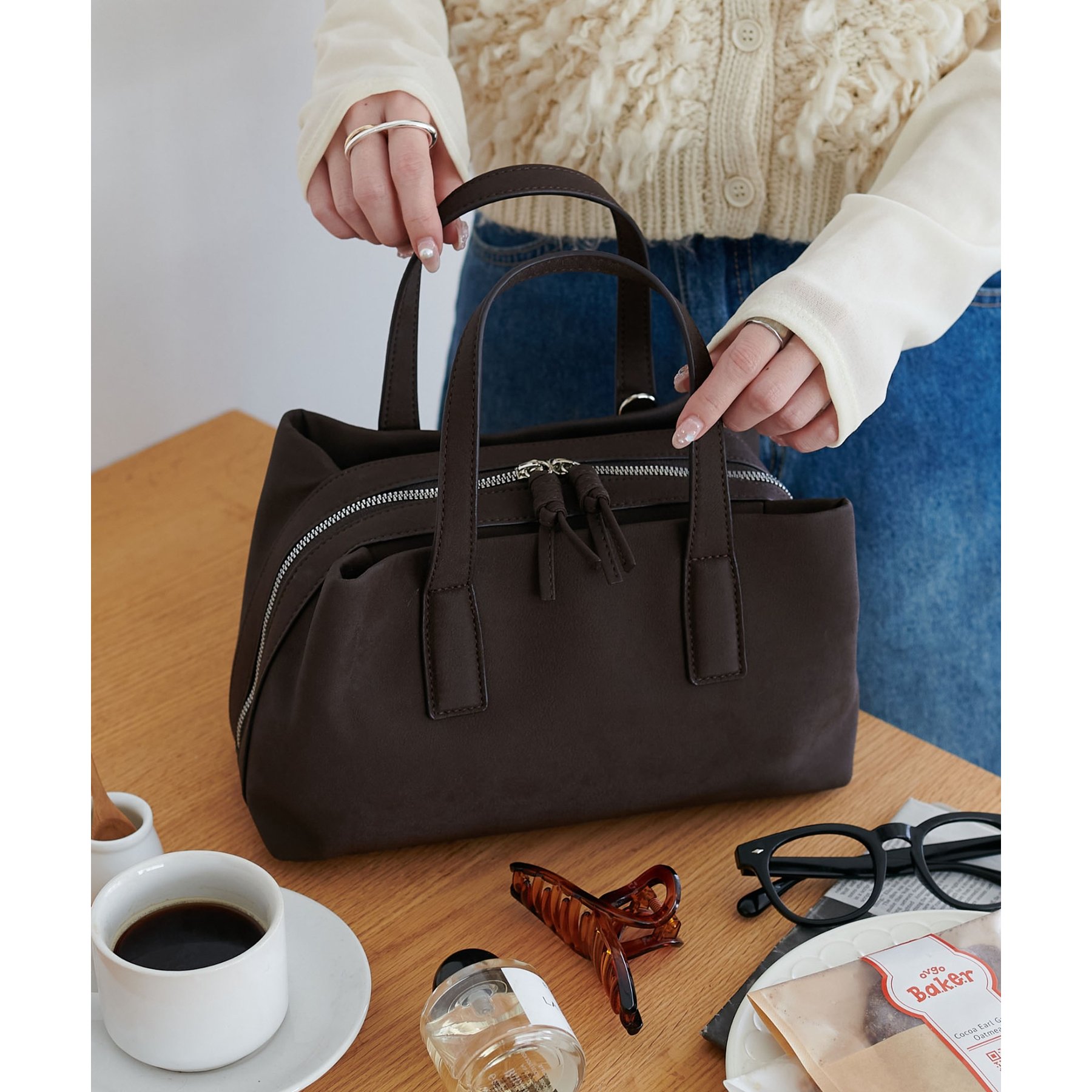 ワッシャーナイロンポケットボストンバッグ | ファッション通販