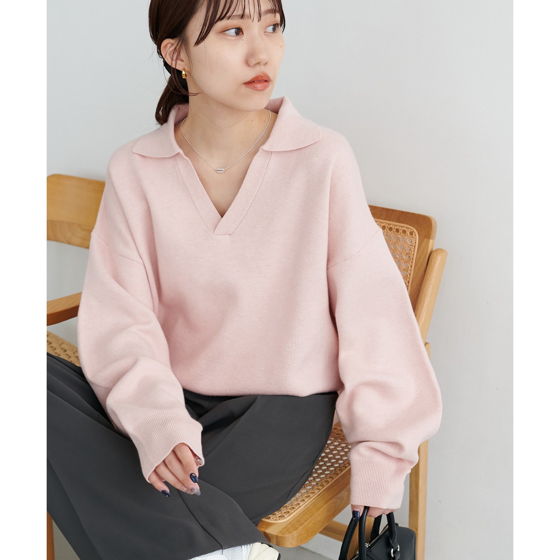 ユニセックス】シルク混スキッパーニット | ファッション通販サイト NUGU
