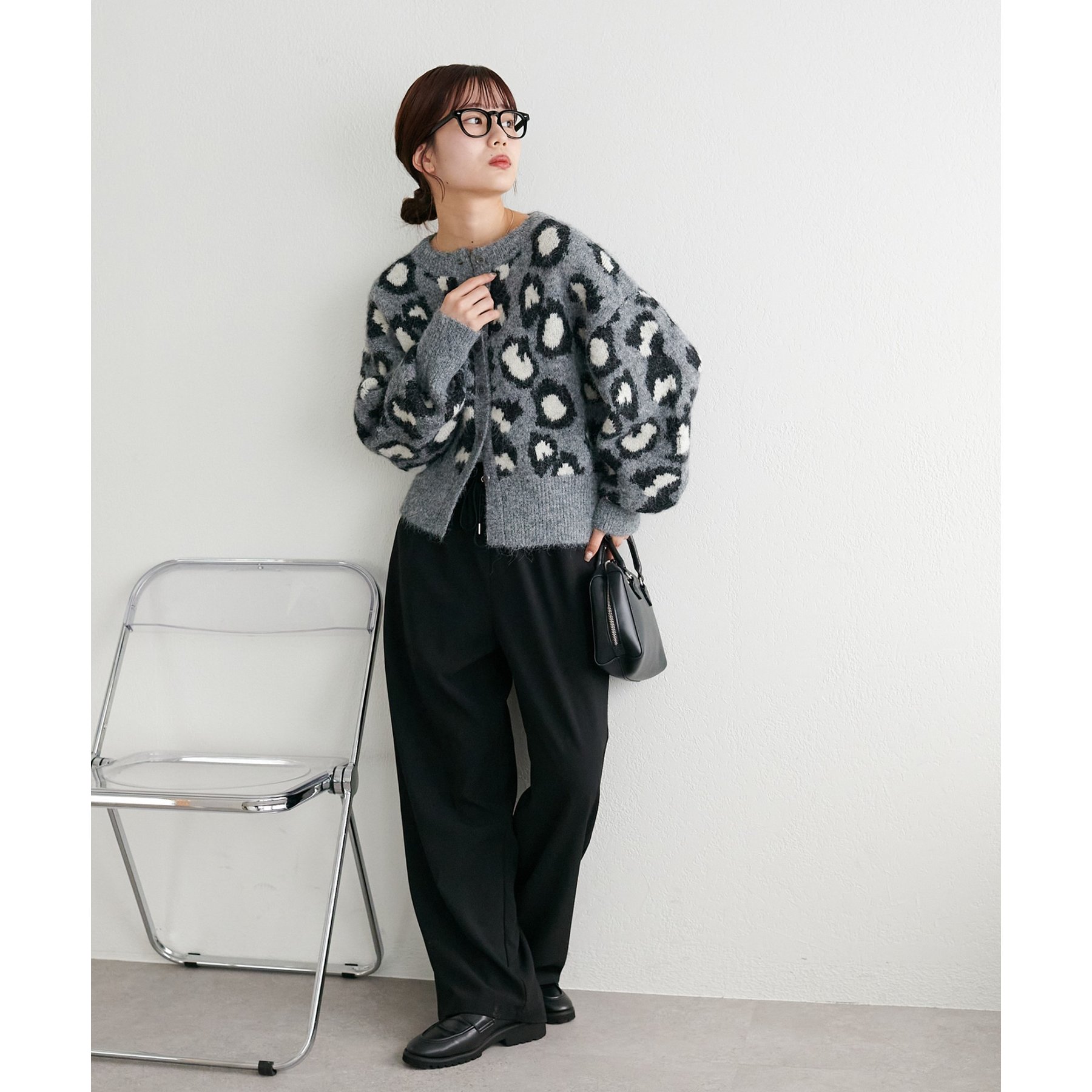 さくら❣️ダブスタ❣️新品割引❣️レオパードジャガードニット DOUBLE STANDARD CLOTHING - さくら様専用❣️ダブスタ❣️新品割引