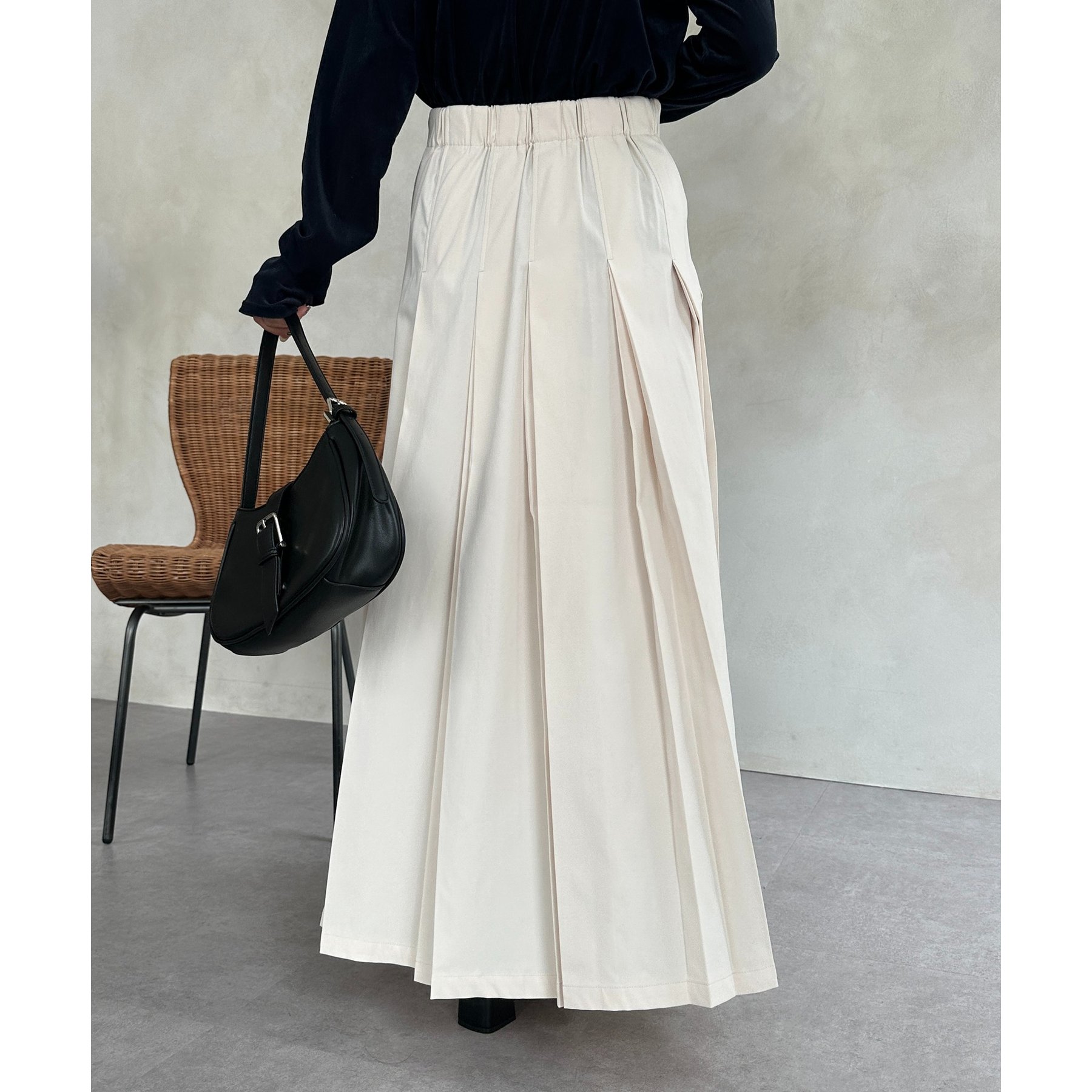 ダブルプリーツロングスカート | ファッション通販サイト NUGU