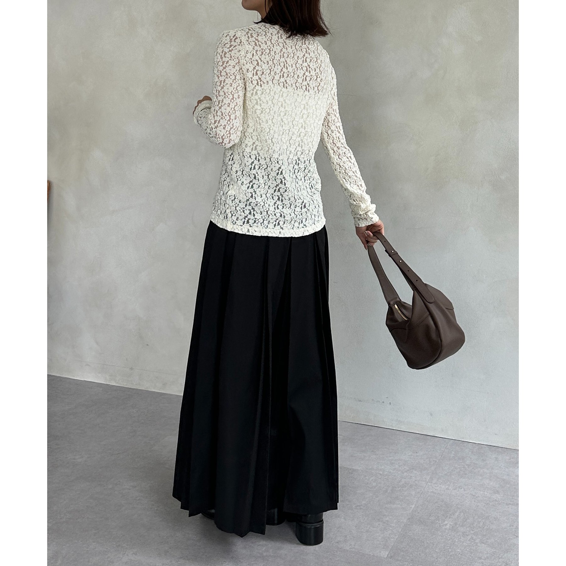 ダブルプリーツロングスカート | ファッション通販サイト NUGU