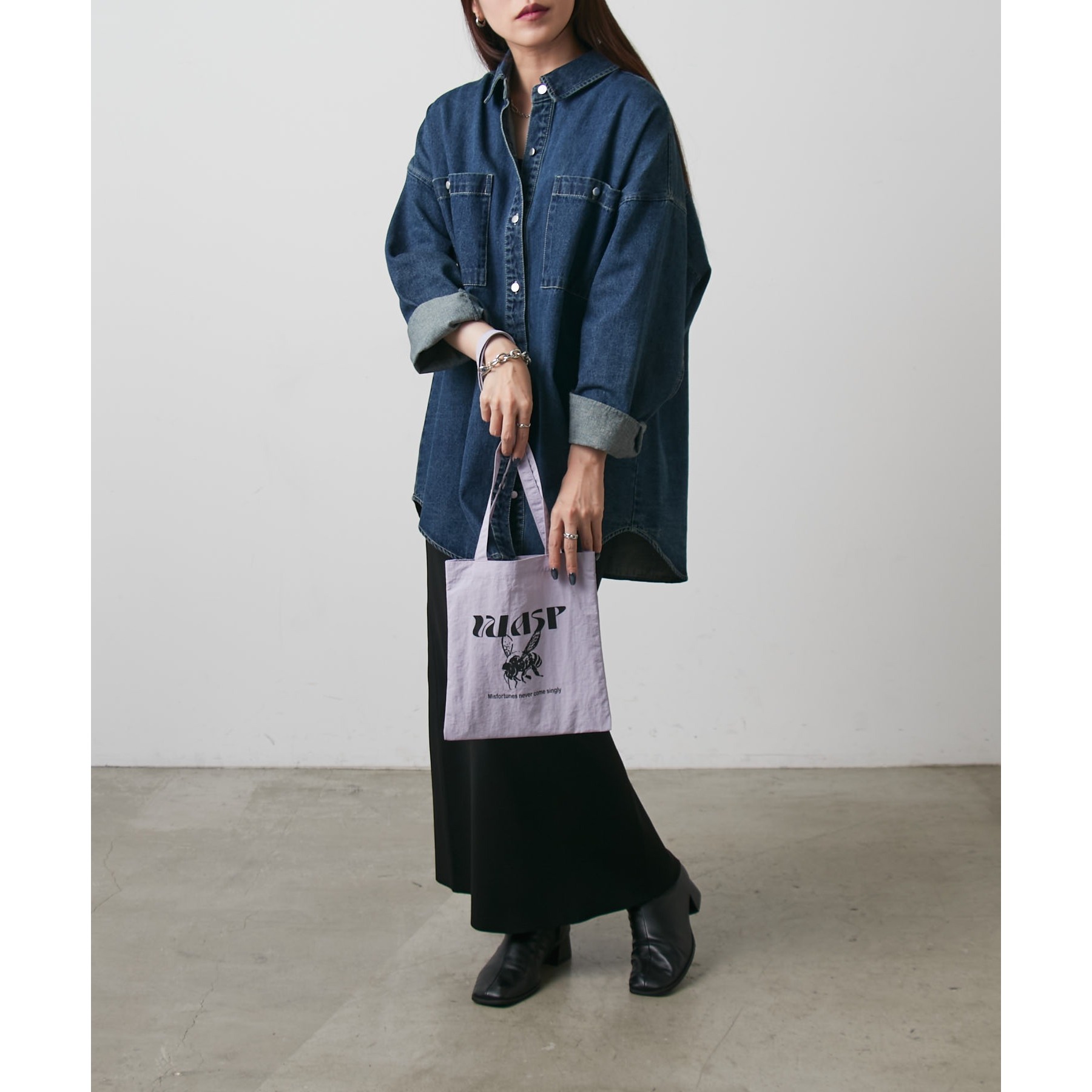 ナイロンロングハンドルミニトートバッグ | ファッション通販サイト NUGU