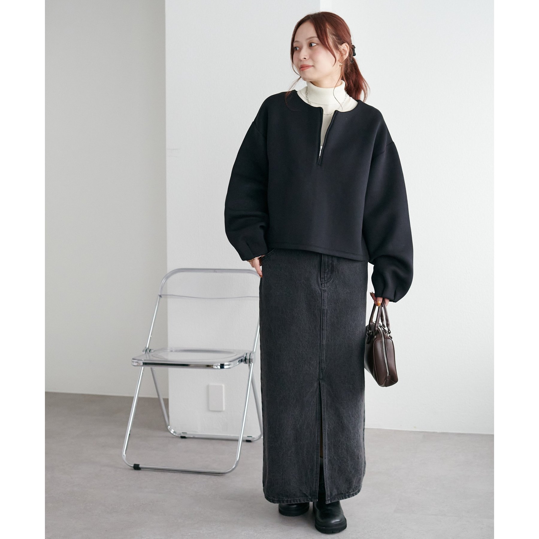 ダンボールハーフジッププルオーバー | ファッション通販サイト NUGU