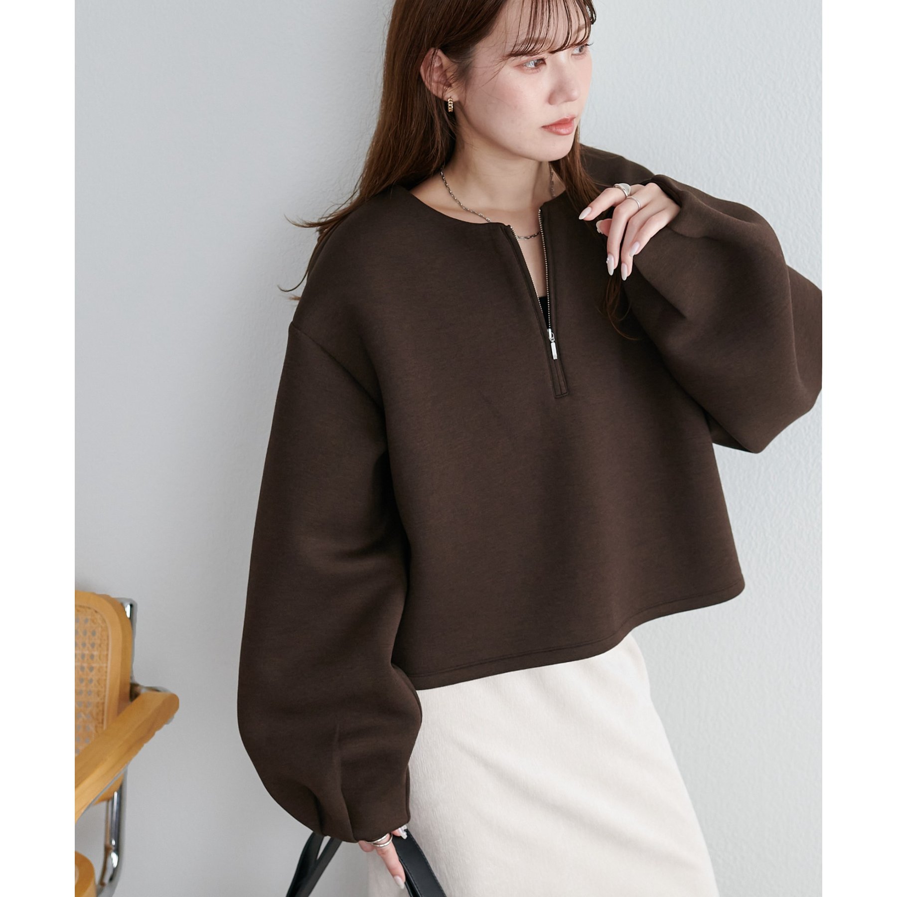 ダンボールハーフジッププルオーバー | ファッション通販サイト NUGU