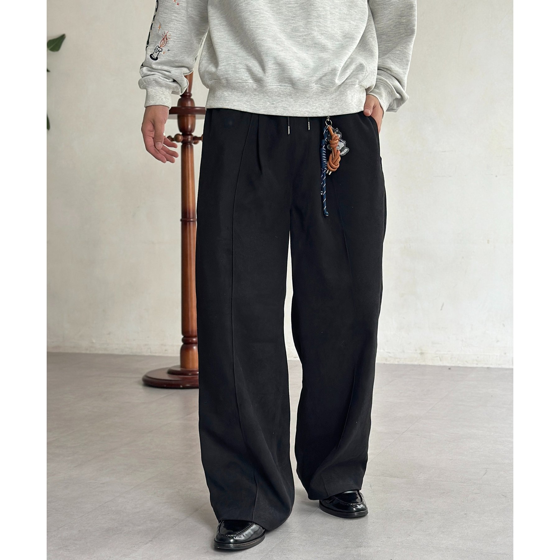 いっぴん 起毛カルゼピンタックイージーパンツ | ファッション通販サイト NUGU