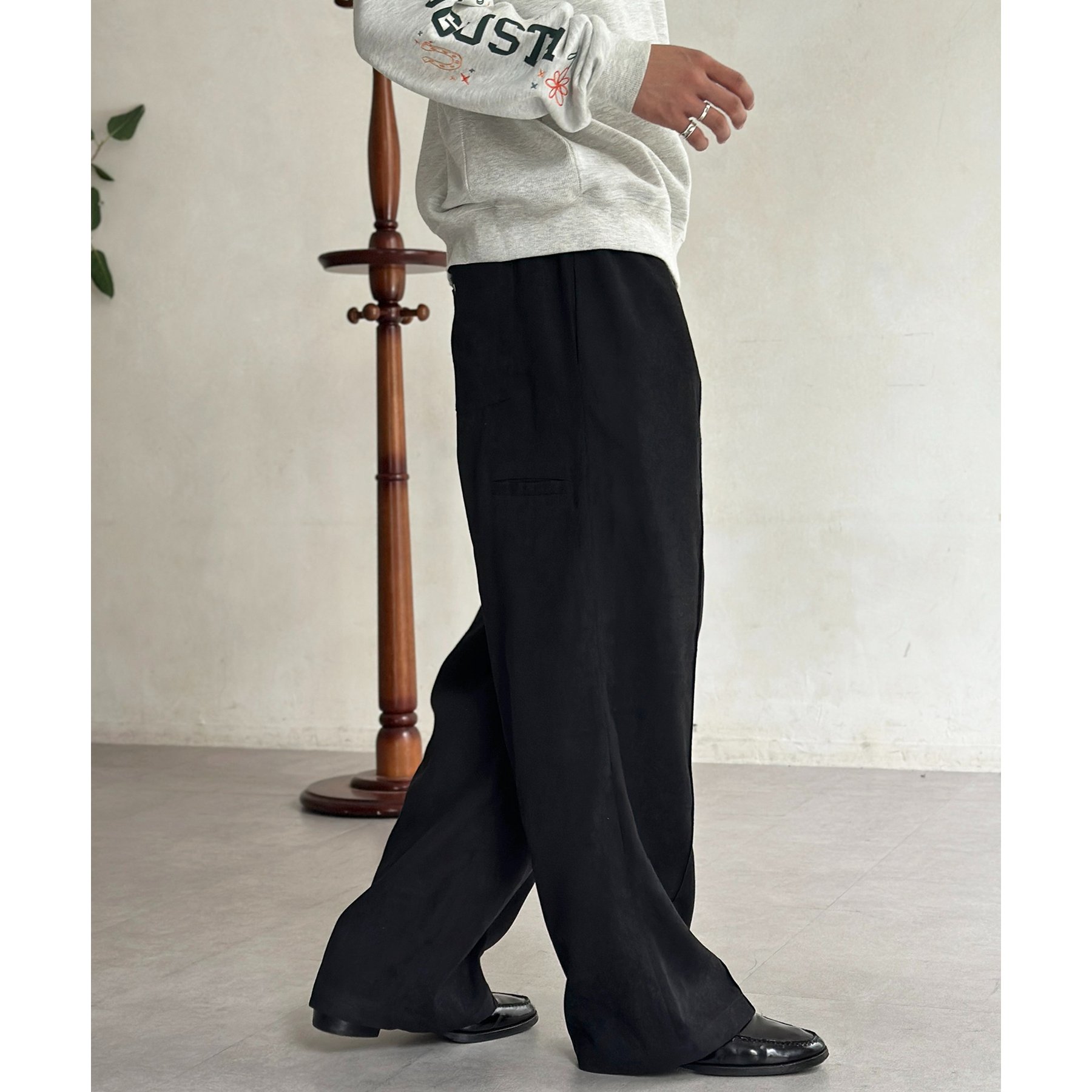 起毛カルゼピンタックイージーパンツ | ファッション通販サイト NUGU