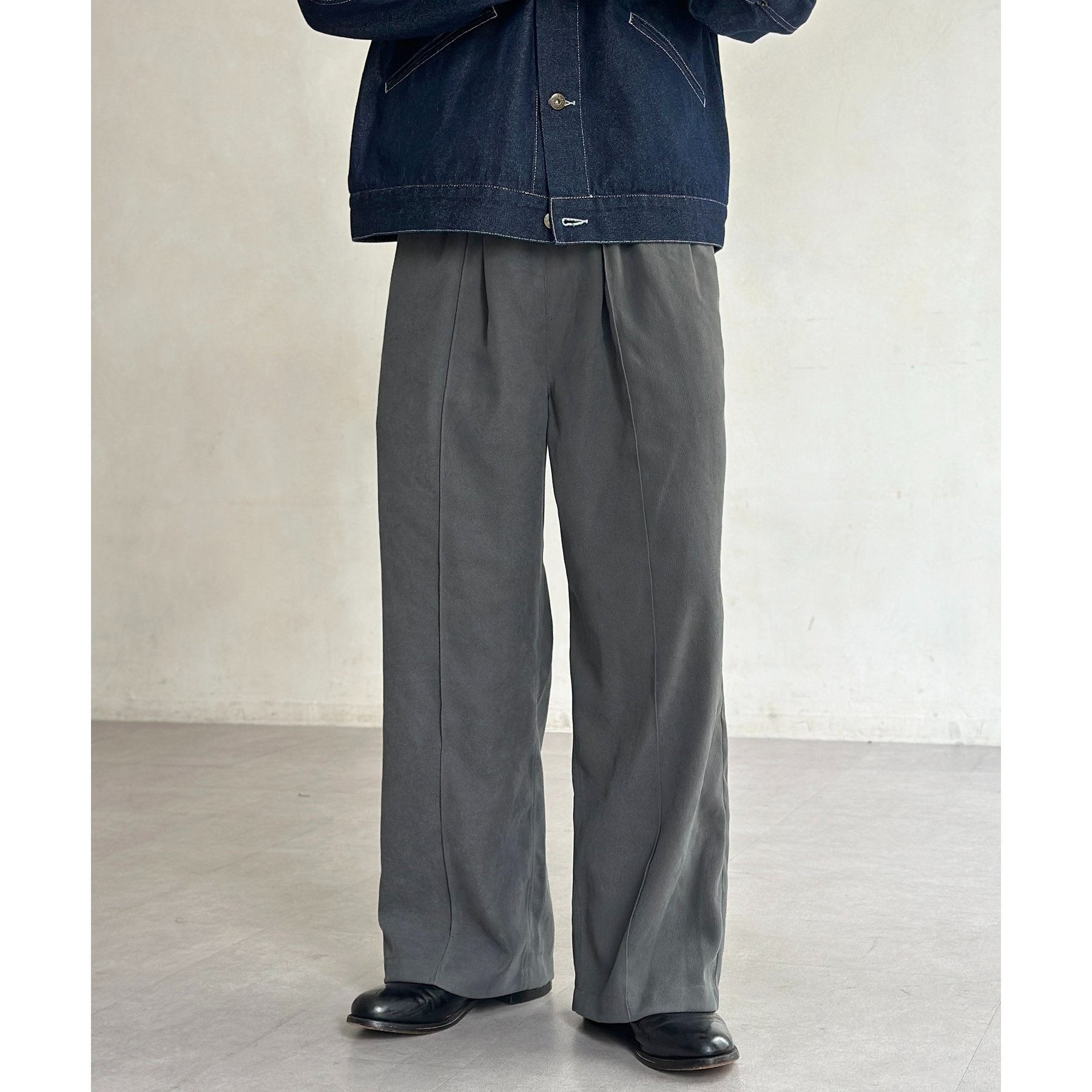 起毛カルゼピンタックイージーパンツ | ファッション通販サイト NUGU