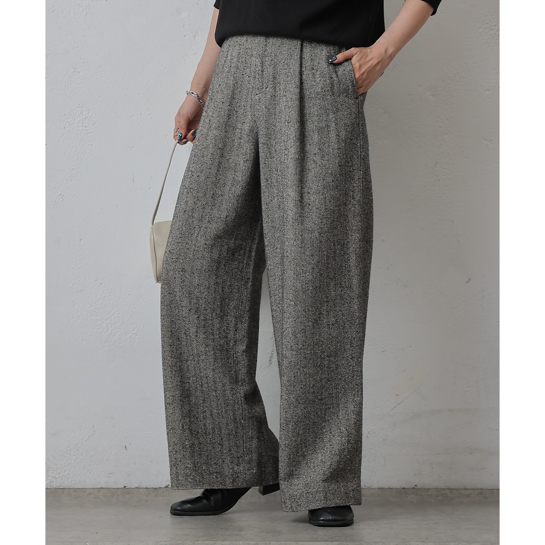 ヘリンボンロングパンツ | ファッション通販サイト NUGU