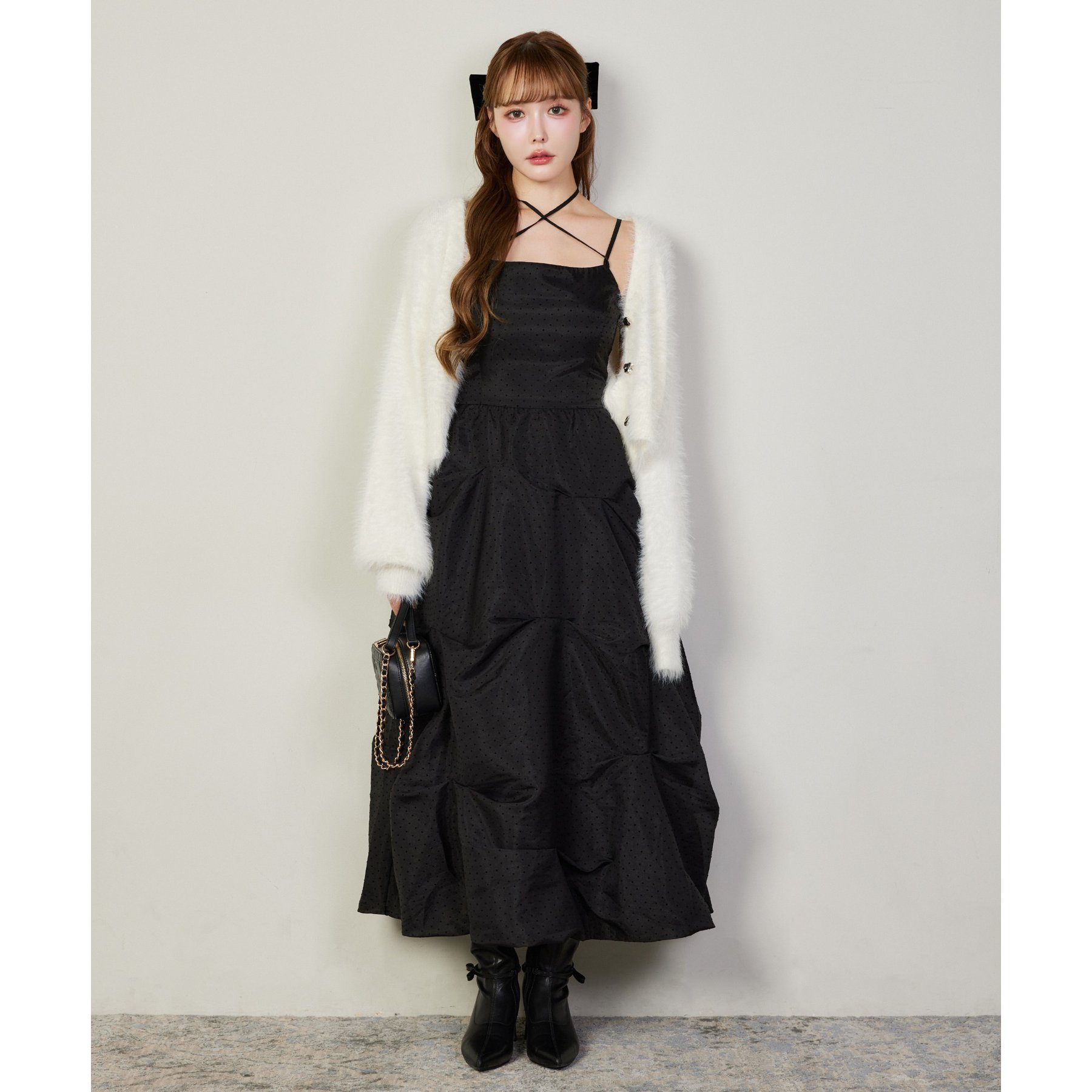 バルーンチュールキャミワンピース | ファッション通販サイト NUGU