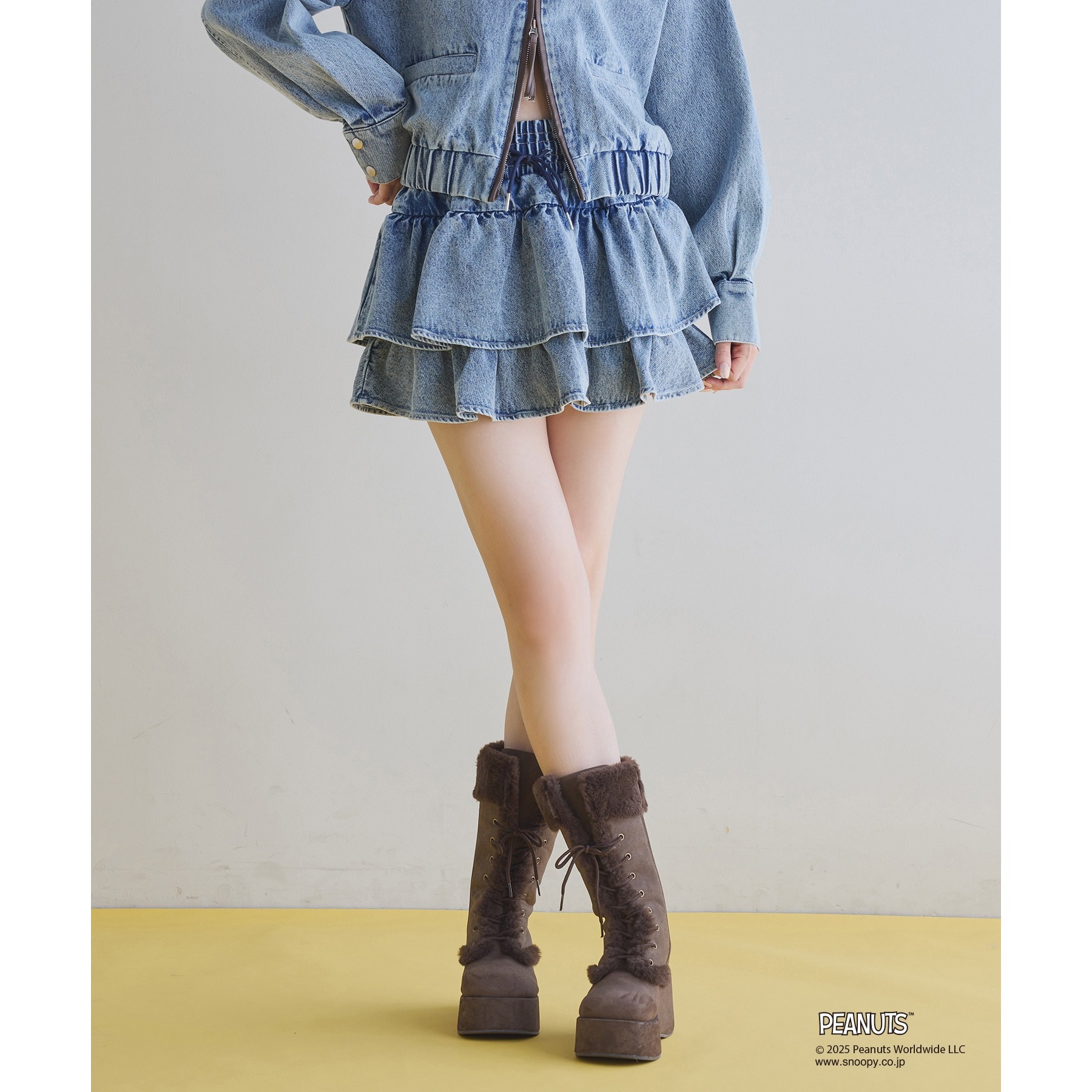 PEANUTSコラボ】フリルミニスカート | ファッション通販サイト NUGU
