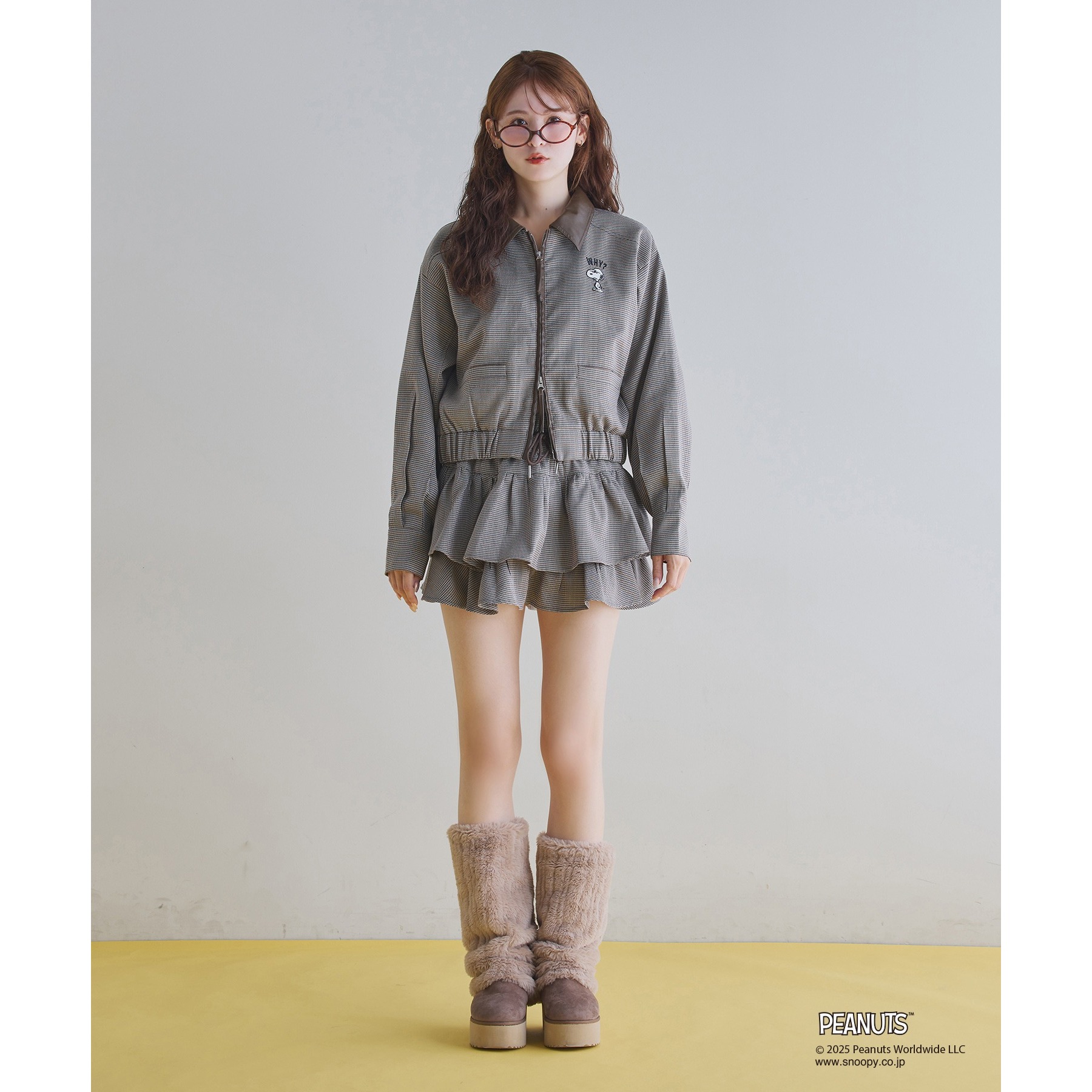 美品＊ソブ Sov. バンビーナツイードジャケット 36 ツイードノーカラージャケット 春 秋[品番：SHNW0008023