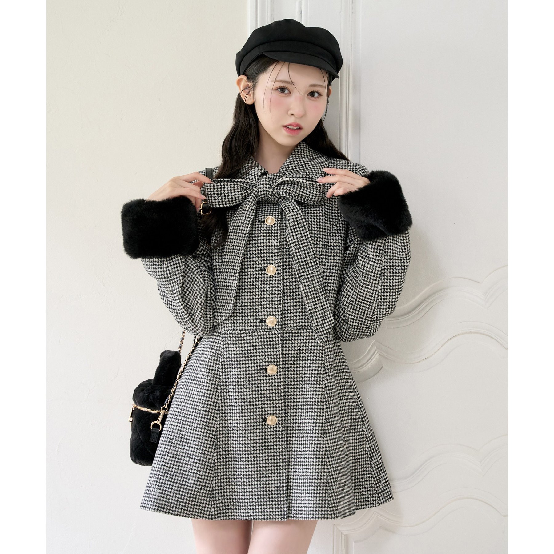 リボンミドルコート/SMサイズあり | ファッション通販サイト NUGU