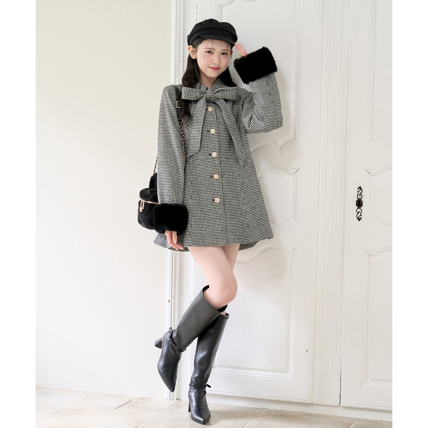 premium order】リボンミドルコート/SMサイズあり | ファッション通販