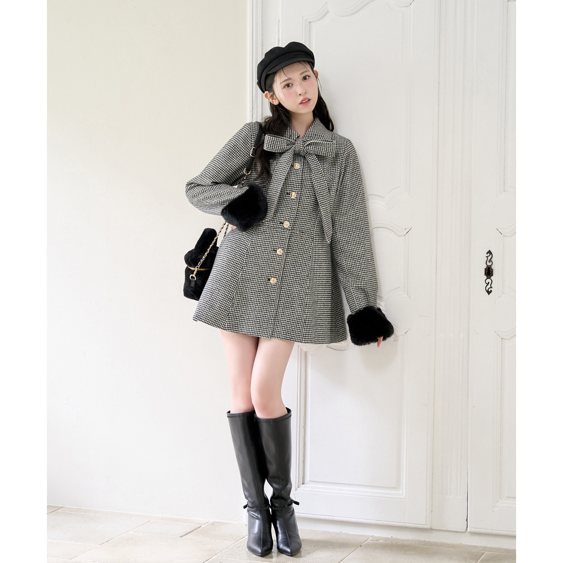 リボンミドルコート/SMサイズあり | ファッション通販サイト NUGU