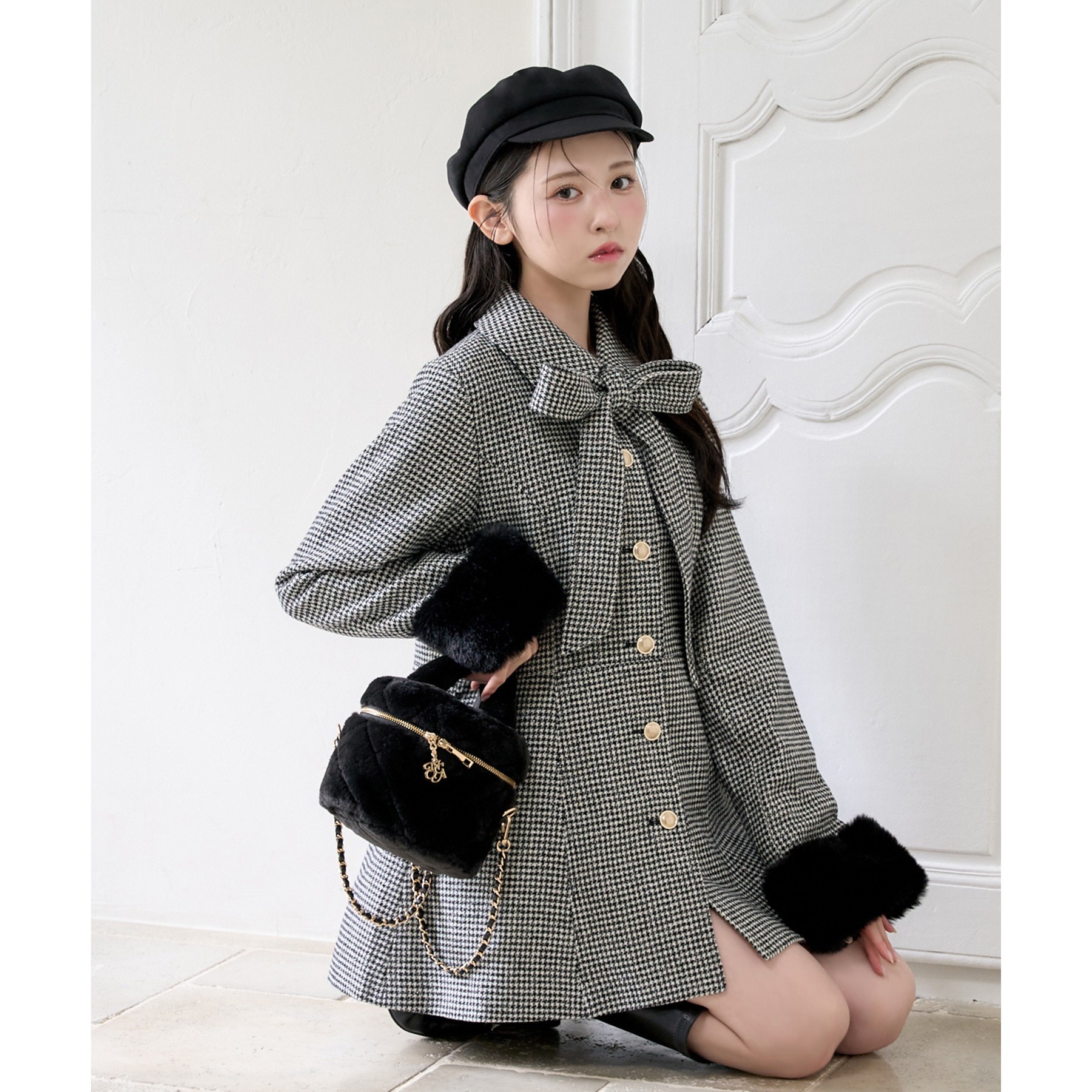 premium order】リボンミドルコート/SMサイズあり | ファッション通販