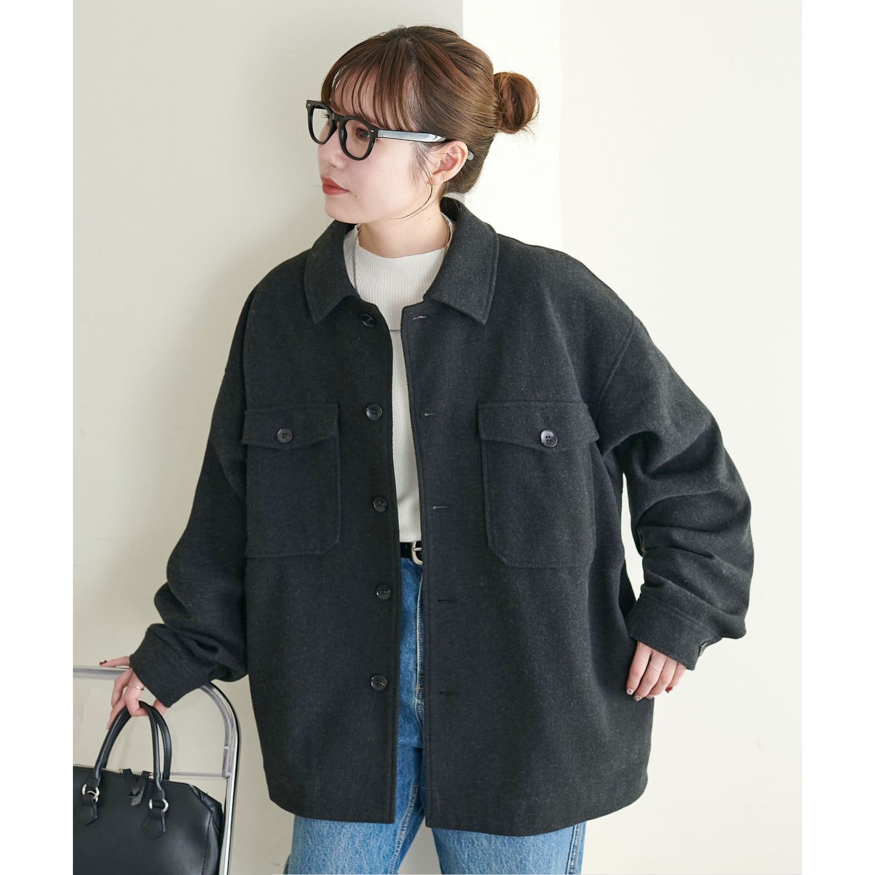 ユニセックス】ウールライクCPOシャツジャケット | ファッション通販
