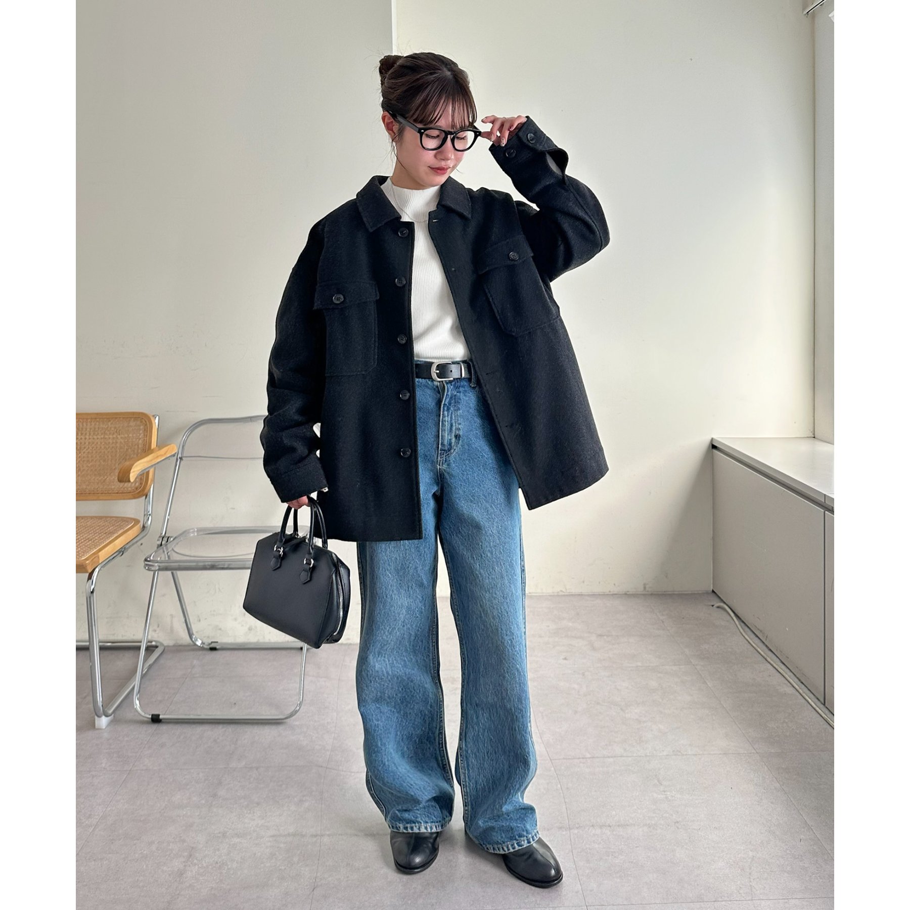 ユニセックス】ウールライクCPOシャツジャケット | ファッション通販