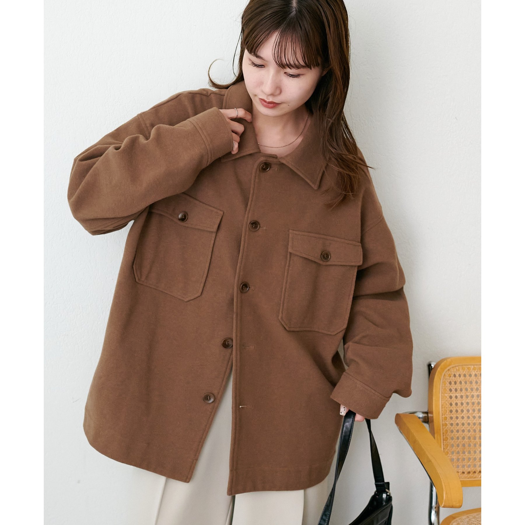 ユニセックス】ウールライクCPOシャツジャケット | ファッション通販