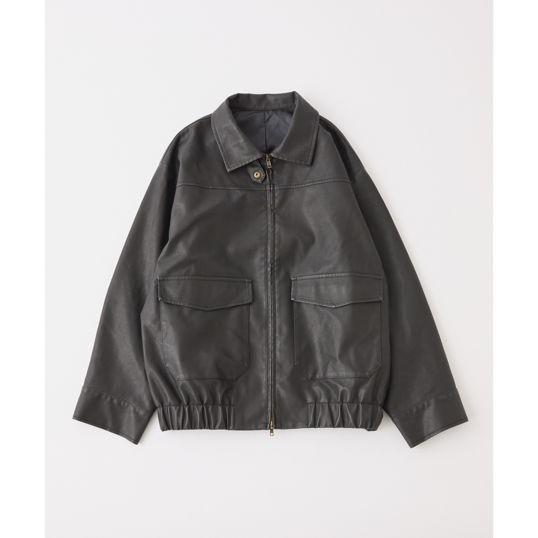 ミドルエコレザージャケット | ファッション通販サイト NUGU