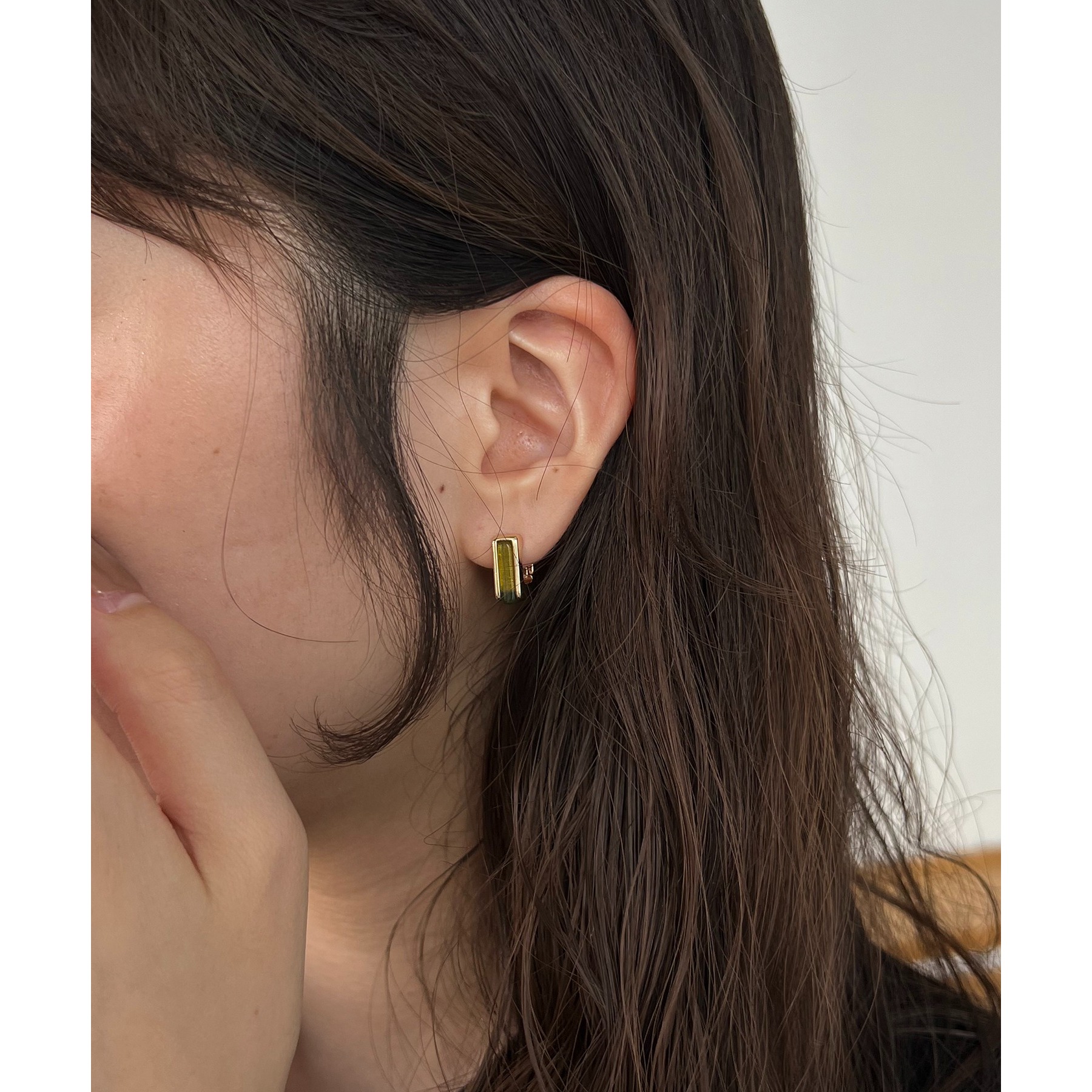 GOLDY/ゴールディ〉スクエアワンタッチピアス | ファッション