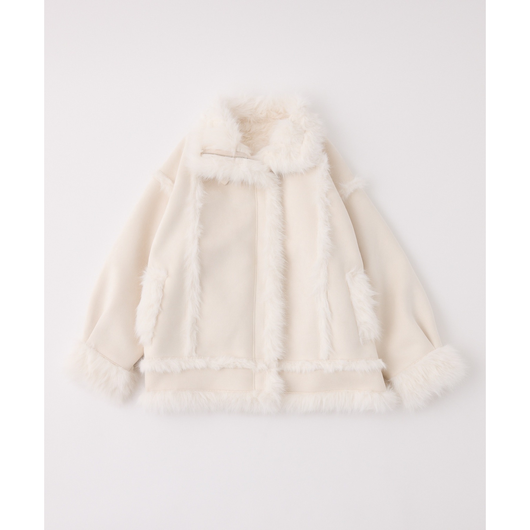 フェイクムートンロングジャケット | ファッション通販サイト NUGU