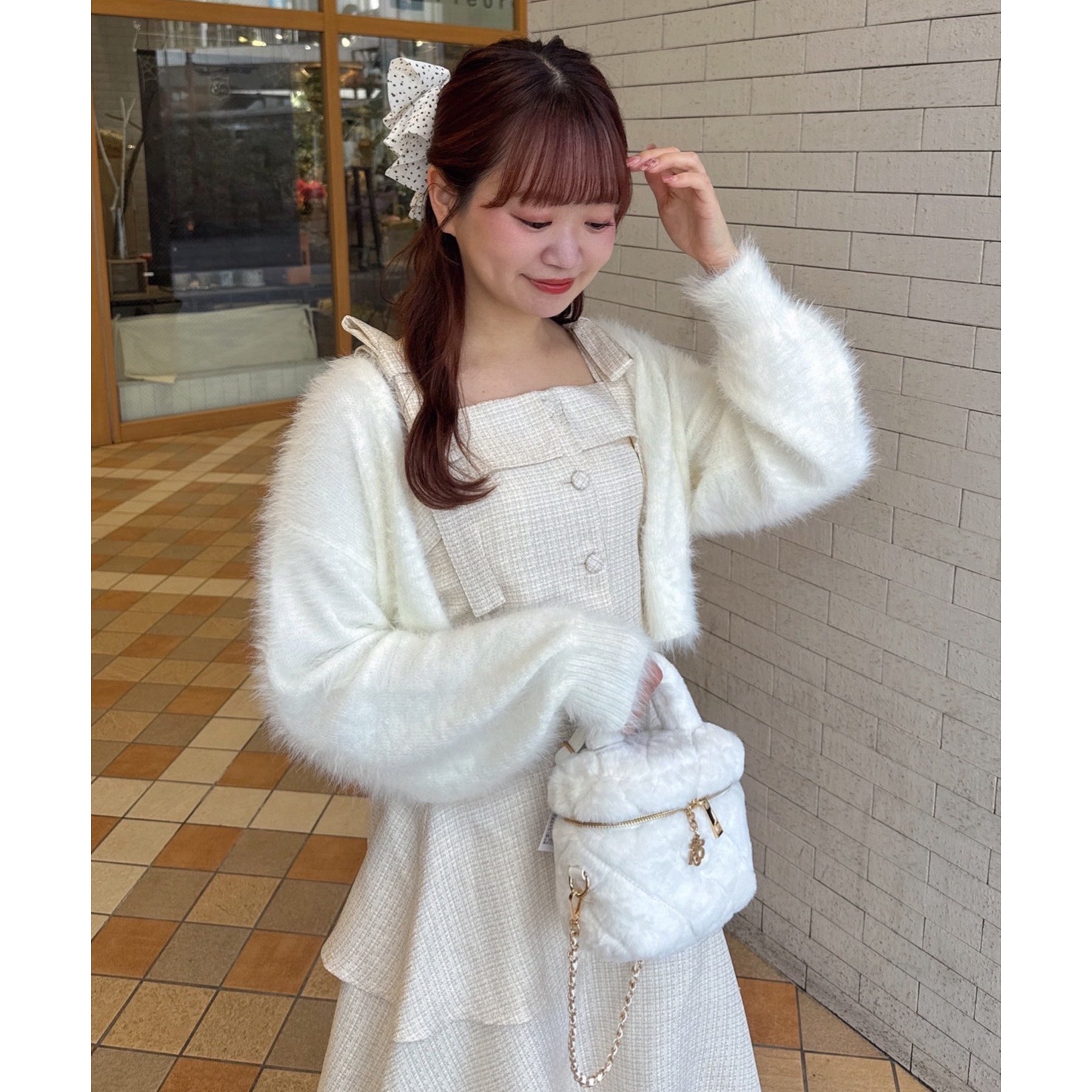 LouLoumei】異素材ミックスツイードセットアップ | ファッション通販