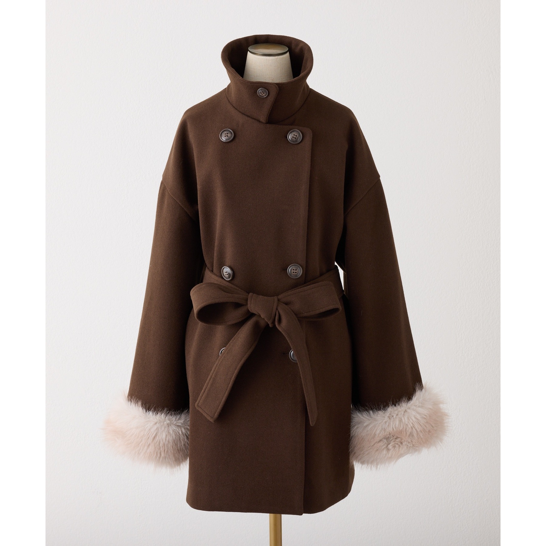 3WAY衿袖ファーミドルコート | ファッション通販サイト NUGU