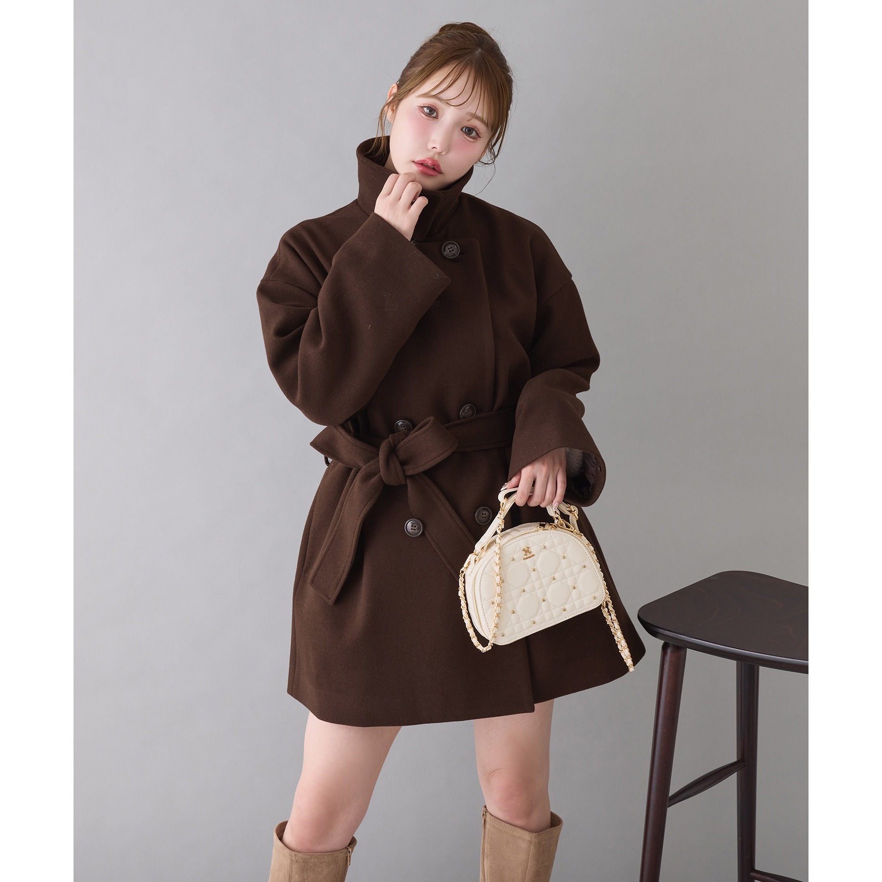 3WAY衿袖ファーミドルコート | ファッション通販サイト NUGU