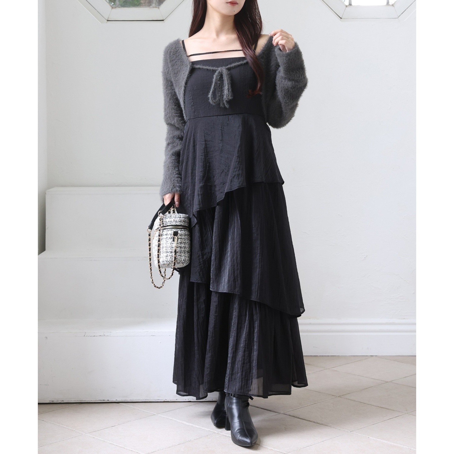 ボレロセットイレヘムワンピース | ファッション通販サイト NUGU