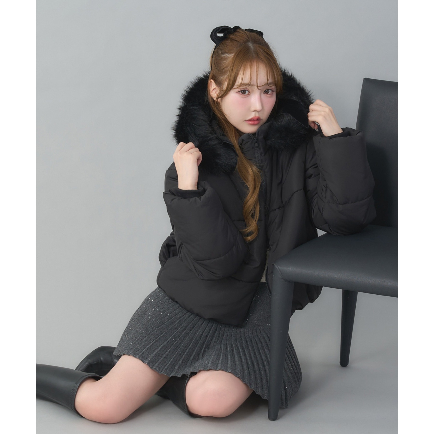ファー付きショートフェイクダウン | ファッション通販サイト NUGU
