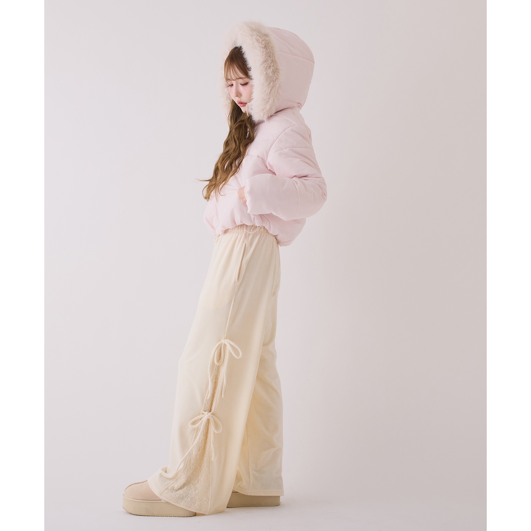 ファー付きショートフェイクダウン | ファッション通販サイト NUGU