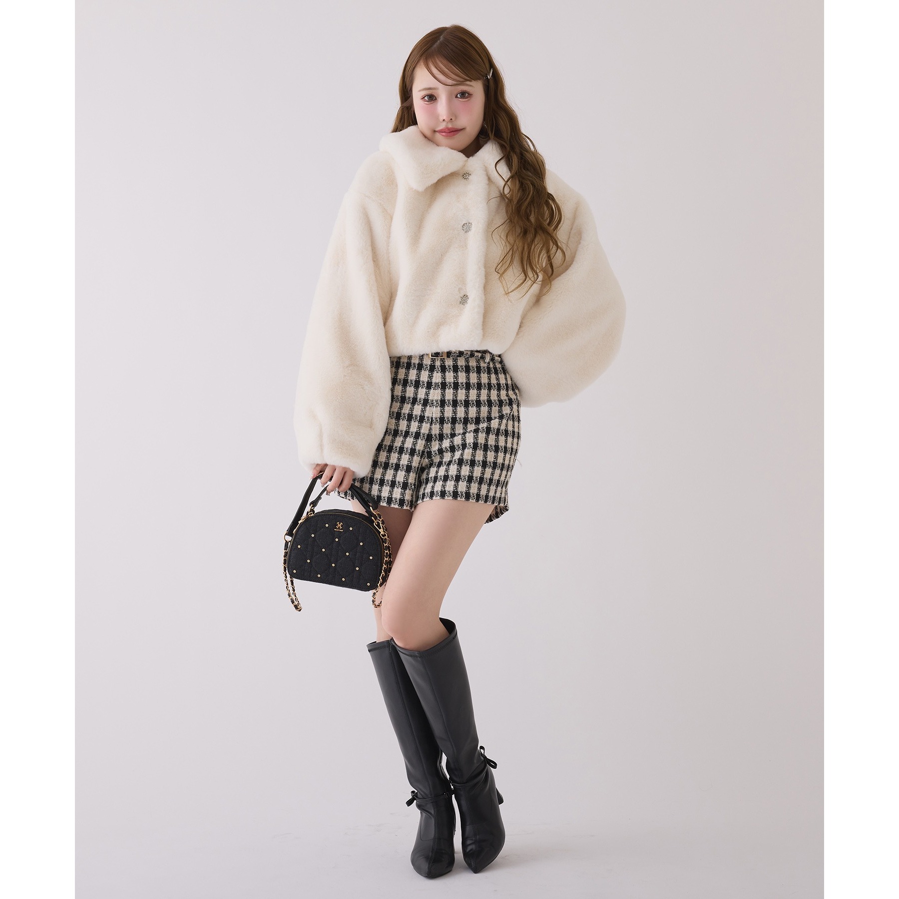 衿つきエコファーショートコート | ファッション通販サイト NUGU