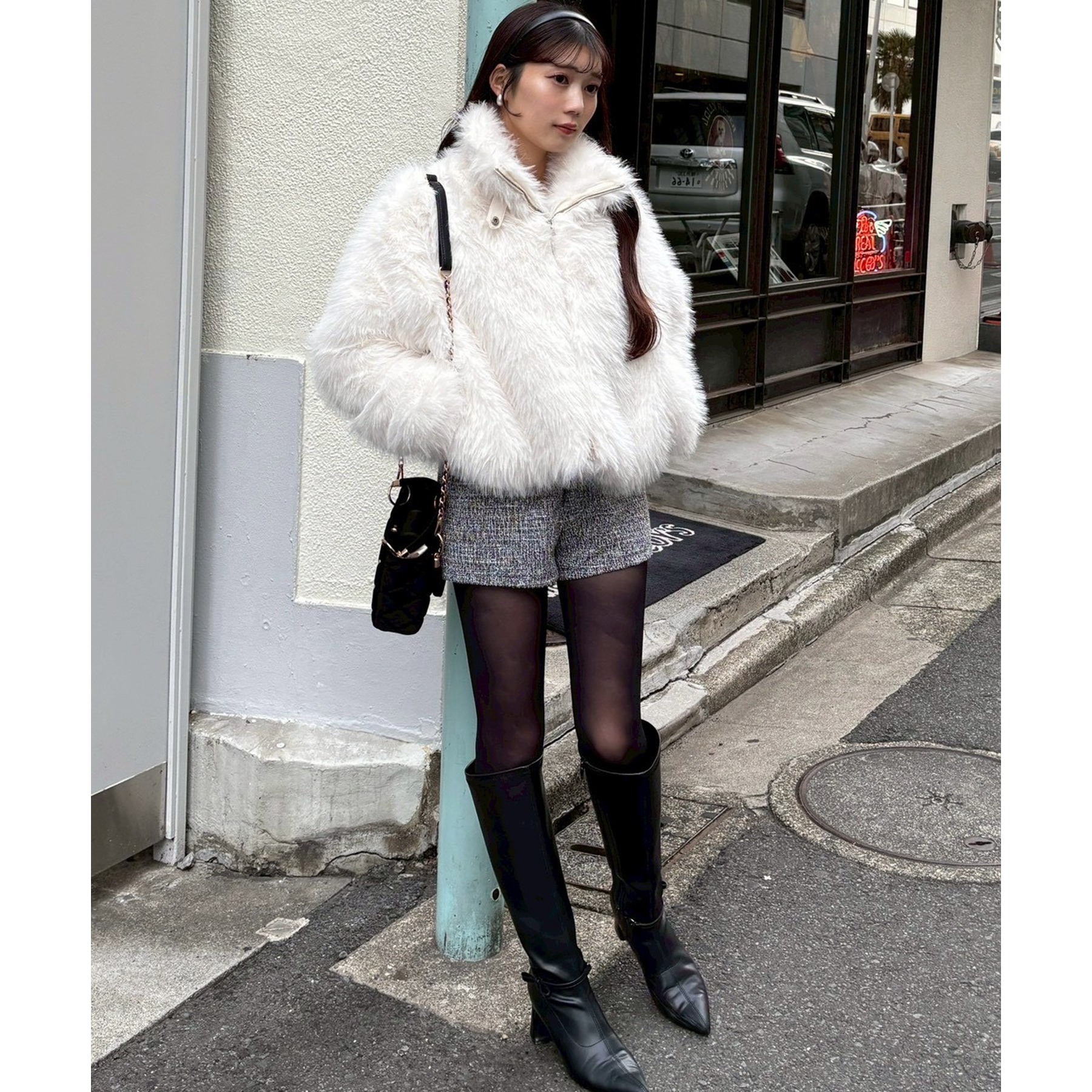 フェイクファーショートブルゾン | ファッション通販サイト NUGU