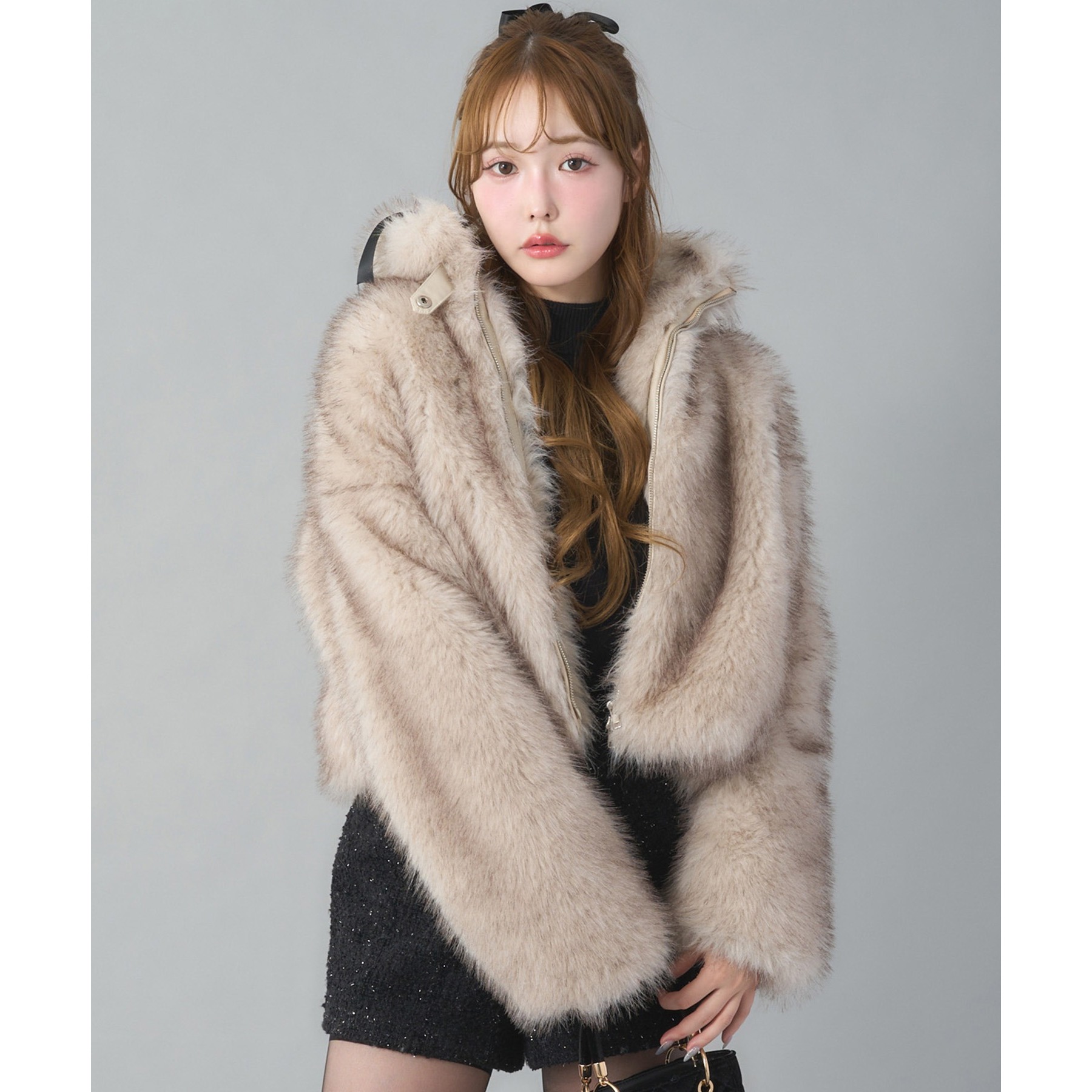 フェイクファーショートブルゾン | ファッション通販サイト NUGU