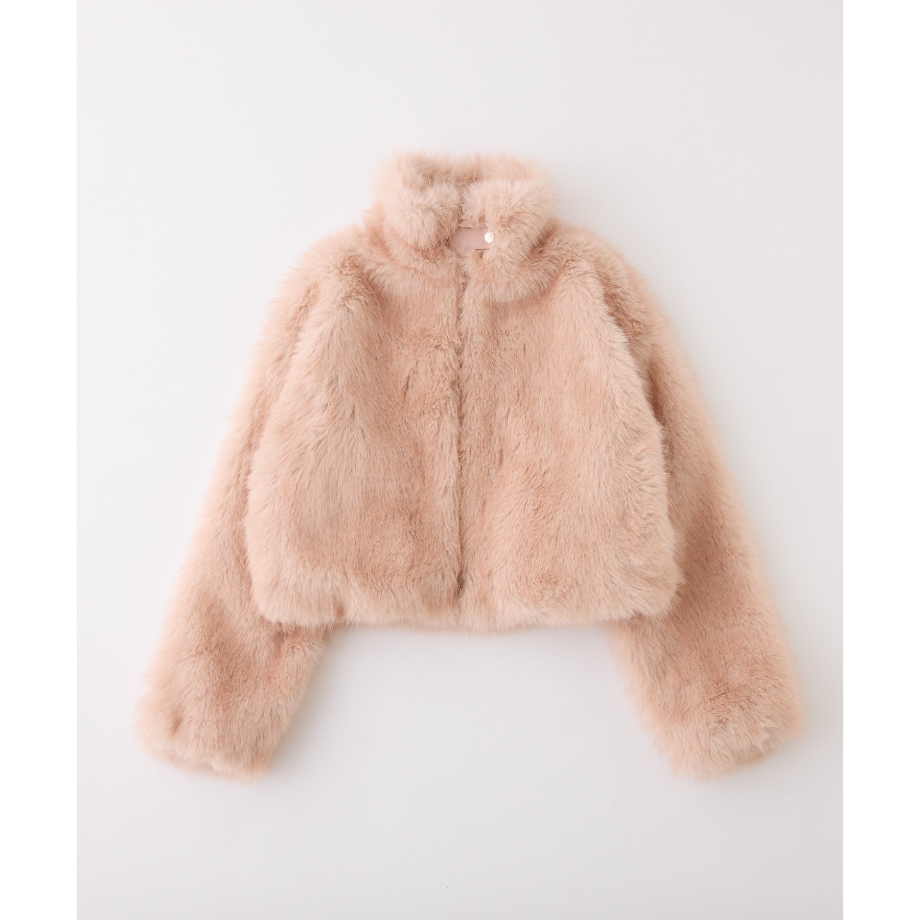 ビビ　904545 サイドアクリル　お急ぎ フェイクファーショートブルゾン | ファッション通販サイト NUGU