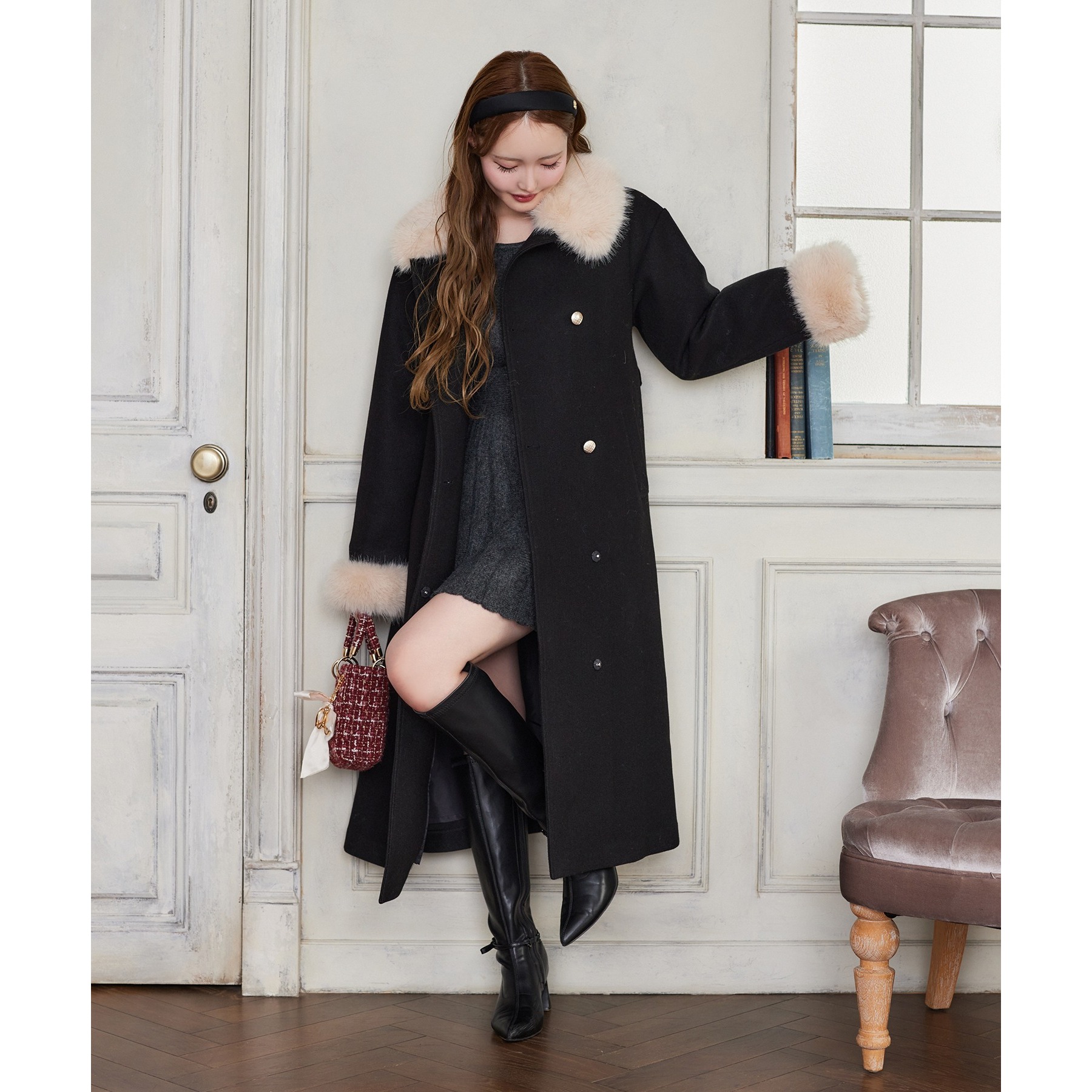 HolidayCollection】ファー付マルチロングコート | ファッション通販