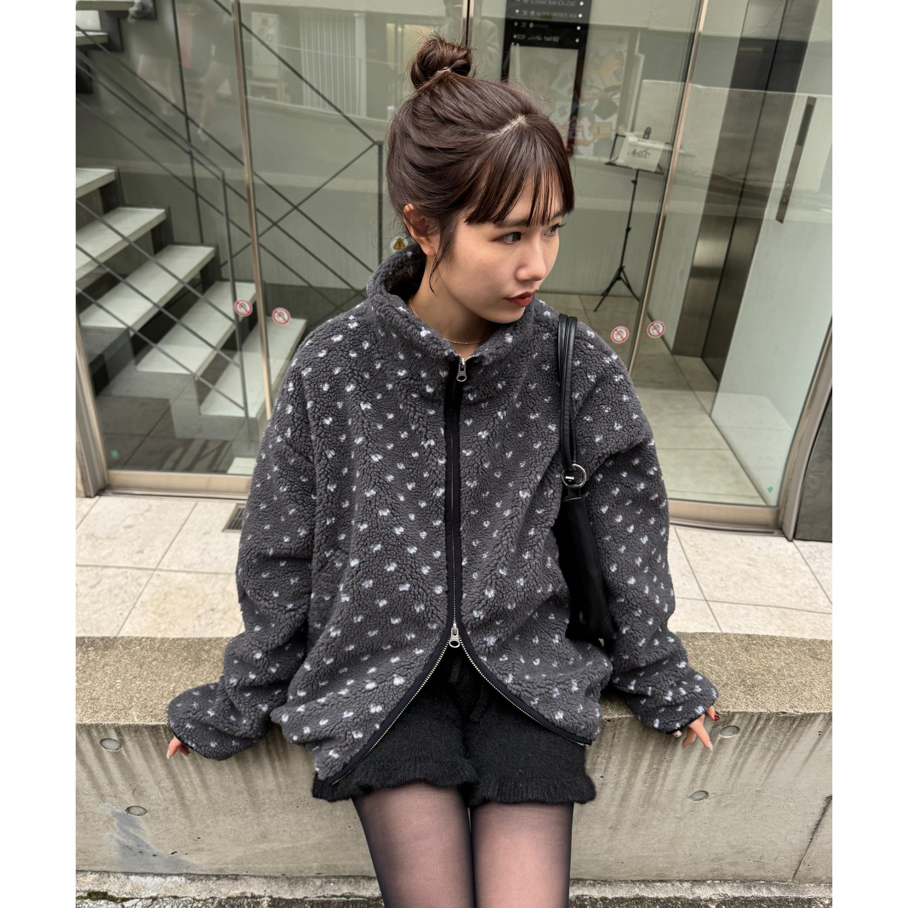 Saaa 【umm./WEB限定】パイピングボアジャケット ベージュ umm./WEB限定】パイピングボアジャケット | ファッション通販サイト NUGU